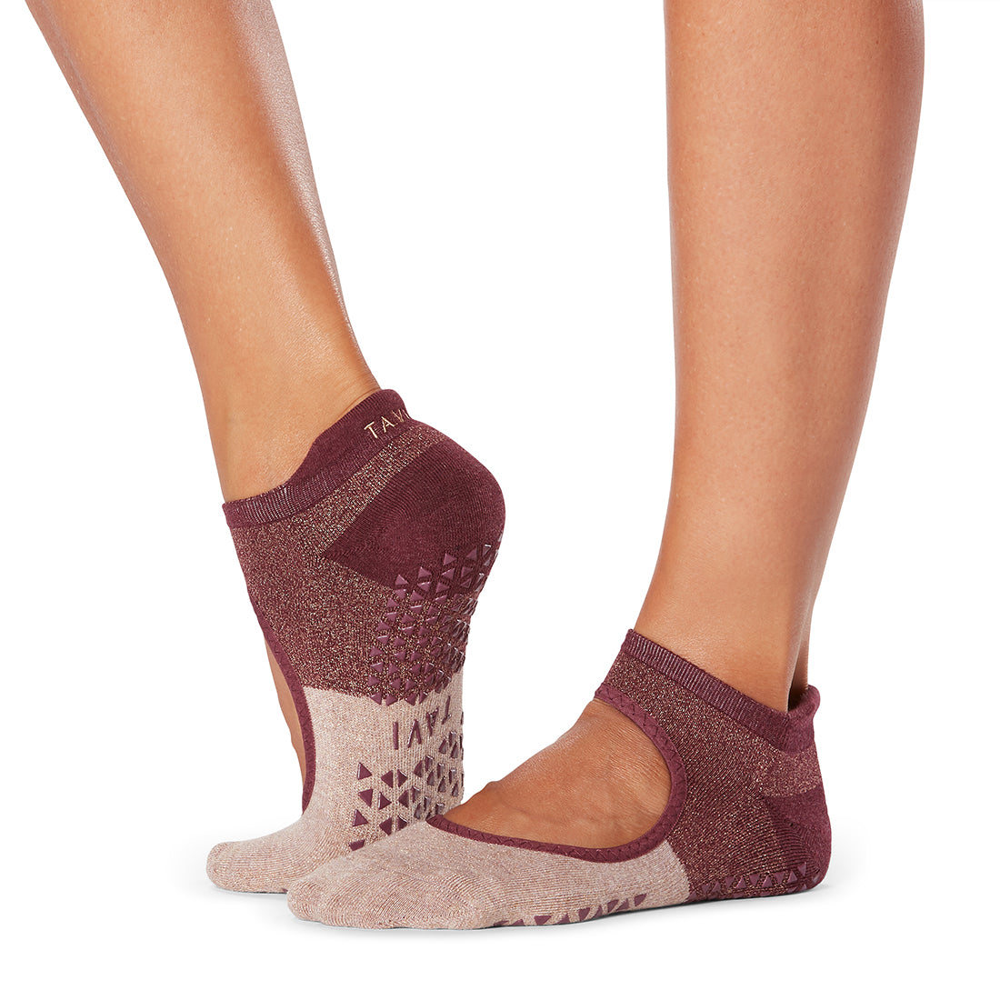 Tavi Noir Emma Grip Socks - Non-Slip Yoga Socks for Women, Anti-Skid Workout Socks with Grips for Pilates, Barre & Home Exercise - Perfect for Yoga, Gym and Fitness Activities