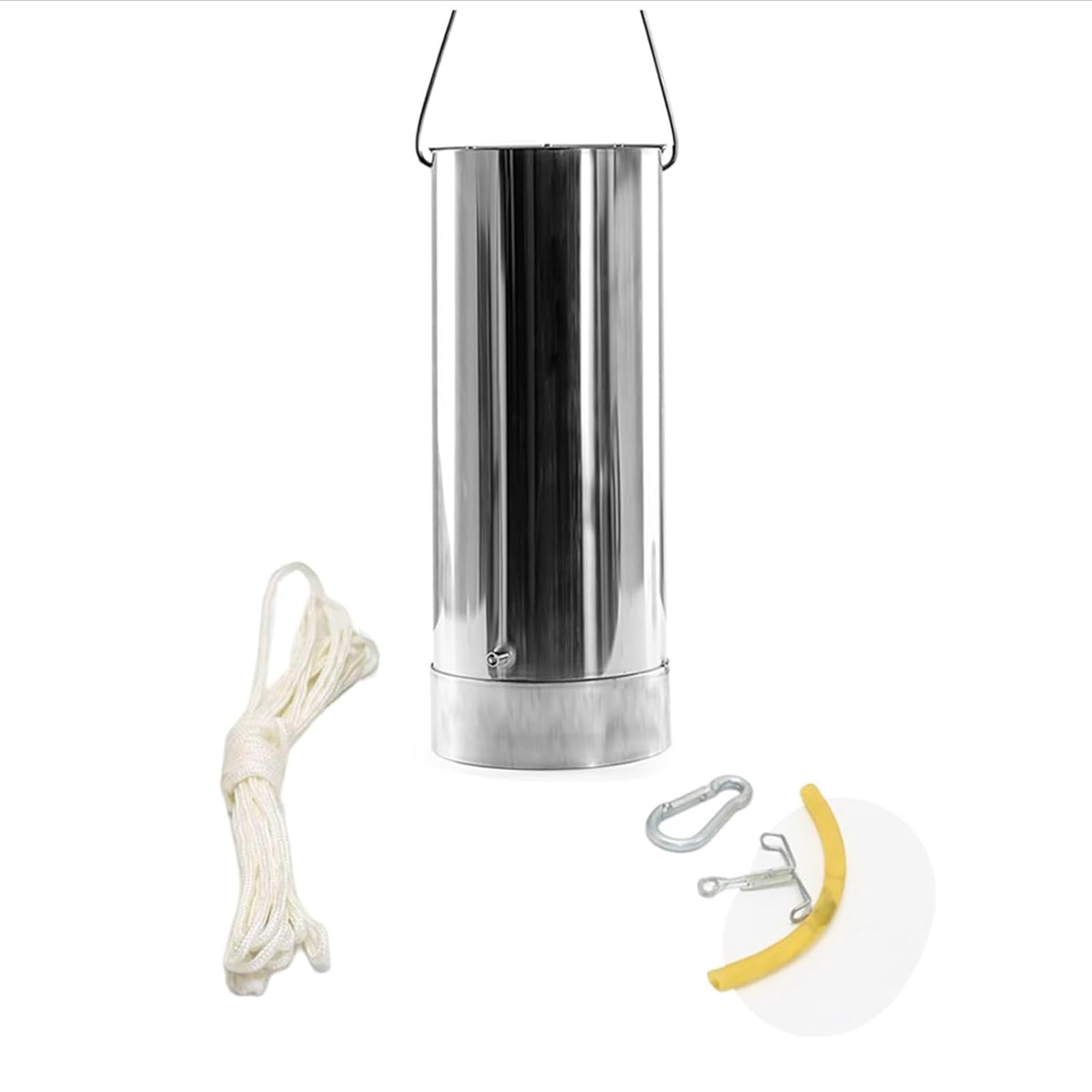 YJINGRUI 2L Water Sampler - Heavy Duty 304 Stainless Steel Sampling Bucket for Lakes, Oceans & Reservoirs (0-30m Depth) | Complete Water Quality Testing Kit for Environmental Monitoring & Research