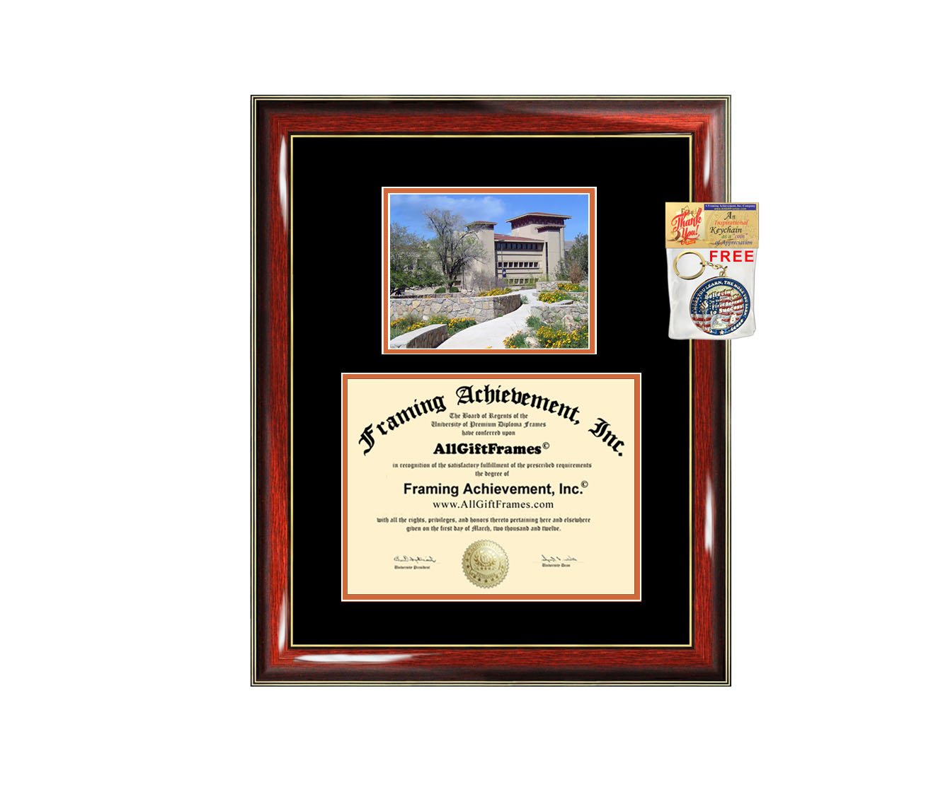 UTEP Diploma Frame - University of Texas El Paso Graduation Gift with Photo Display, College Degree Certificate Holder for Wall Mounting - Perfect for Graduation Ceremony, Office Decor & Alumni Pride Display