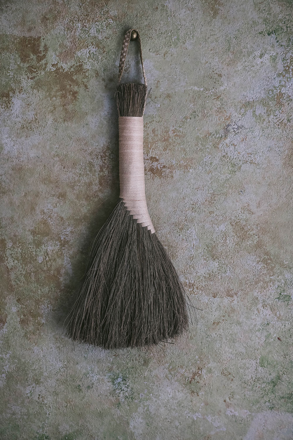 Premium Tampico Fiber Hanging Brush - Dark Brown - Ideal for Cleaning Boots, Shoes, and Outdoor Gear - Perfect for Mudrooms, Garages, and Entryways