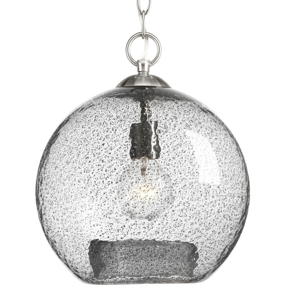 Progress Lighting P500063-009 Malbec One-Light Pendant in Grey - Modern Industrial Ceiling Light Fixture for Kitchen Island, Dining Room & Bar Counter