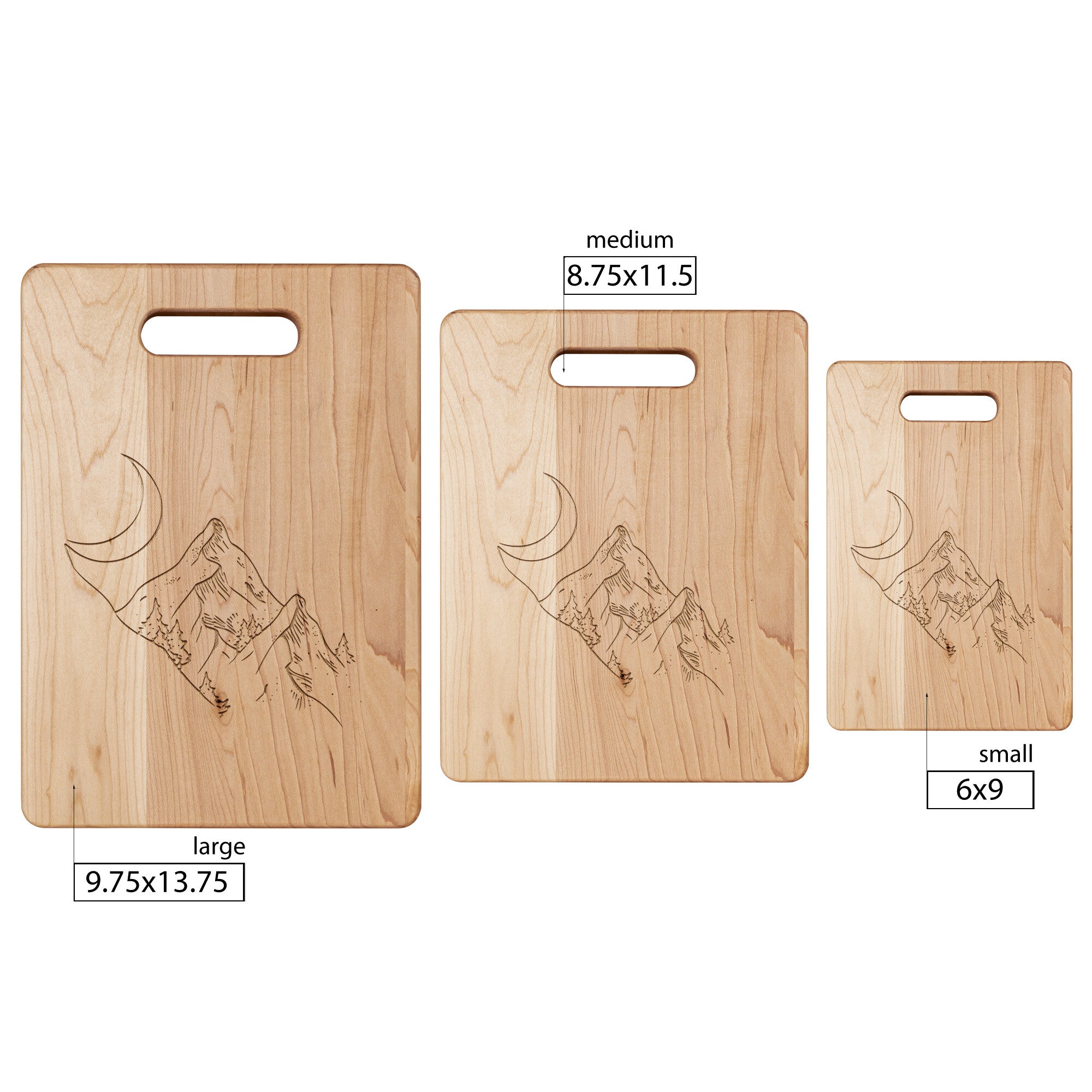 Premium Maple Wood Cutting Board - Durable Kitchen Chopping Board with Juice Groove - Perfect for Serving Cheese, Charcuterie & Bread - Ideal for Home, Cabin & Lodge Decor