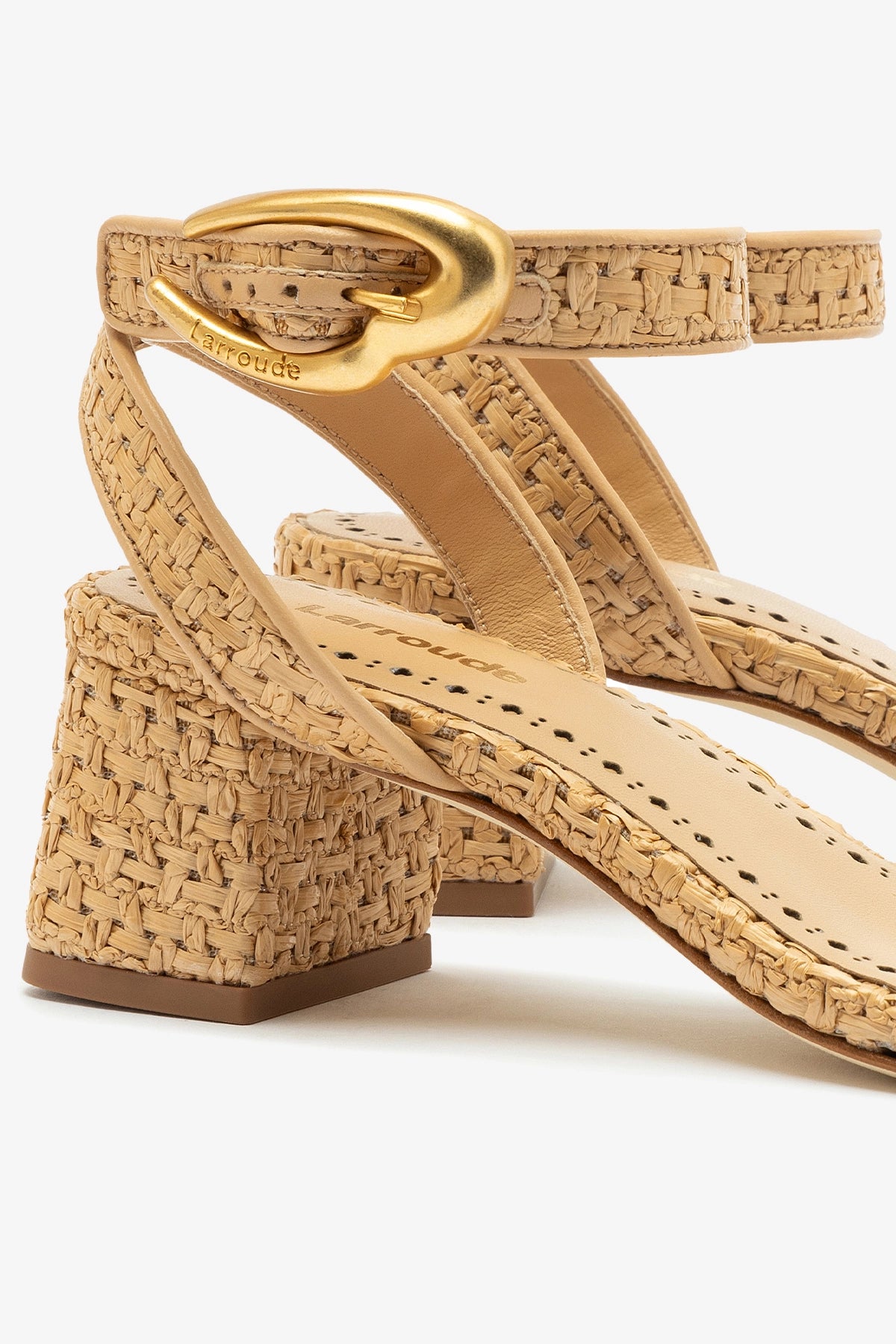 Verona Block Sandal Women's Comfortable Leather & Raffia Wedge Sandals for Summer - Perfect for Beach, Vacation, and Casual Outings