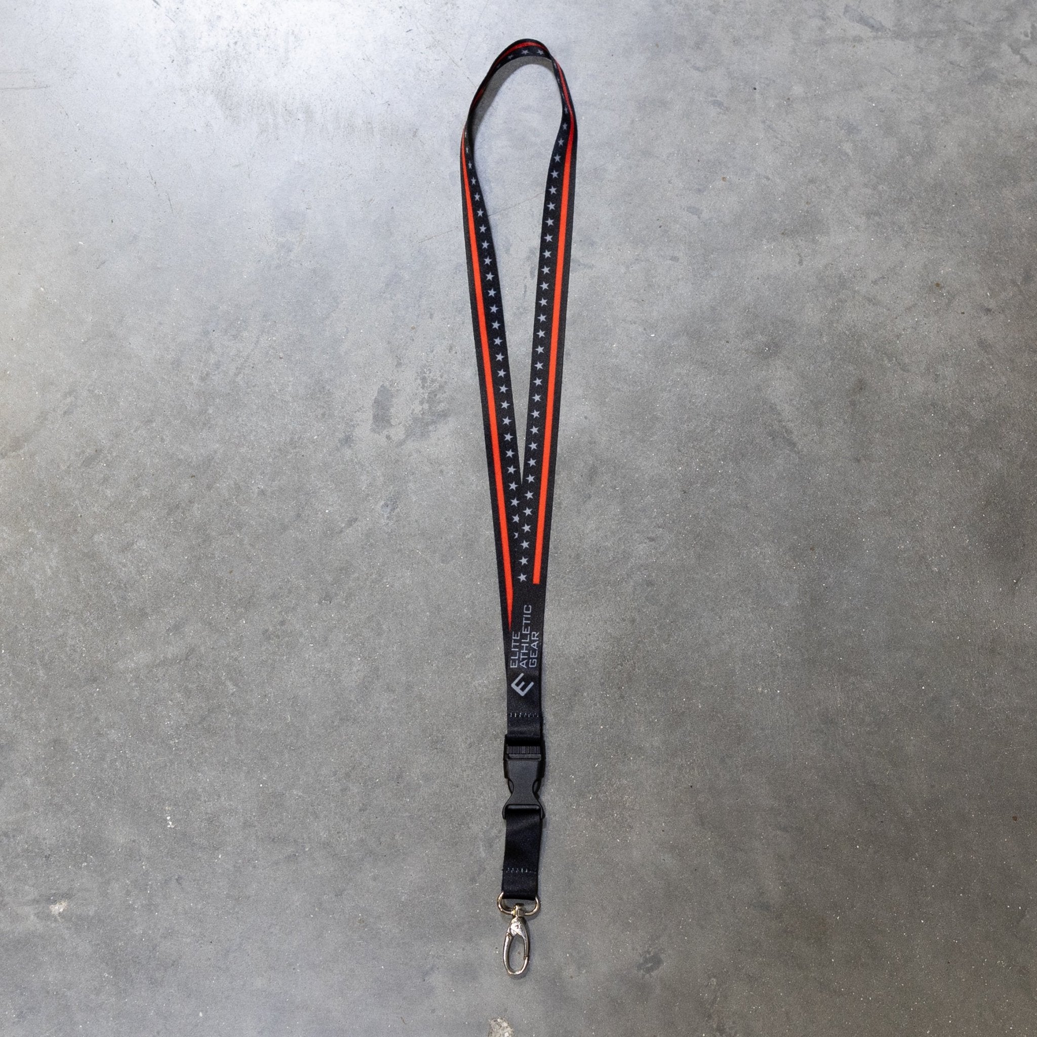 Thin Red Line Lanyard - Durable Nylon Badge Holder for ID Cards & Keys - Perfect for First Responders, Firefighters & Military Personnel