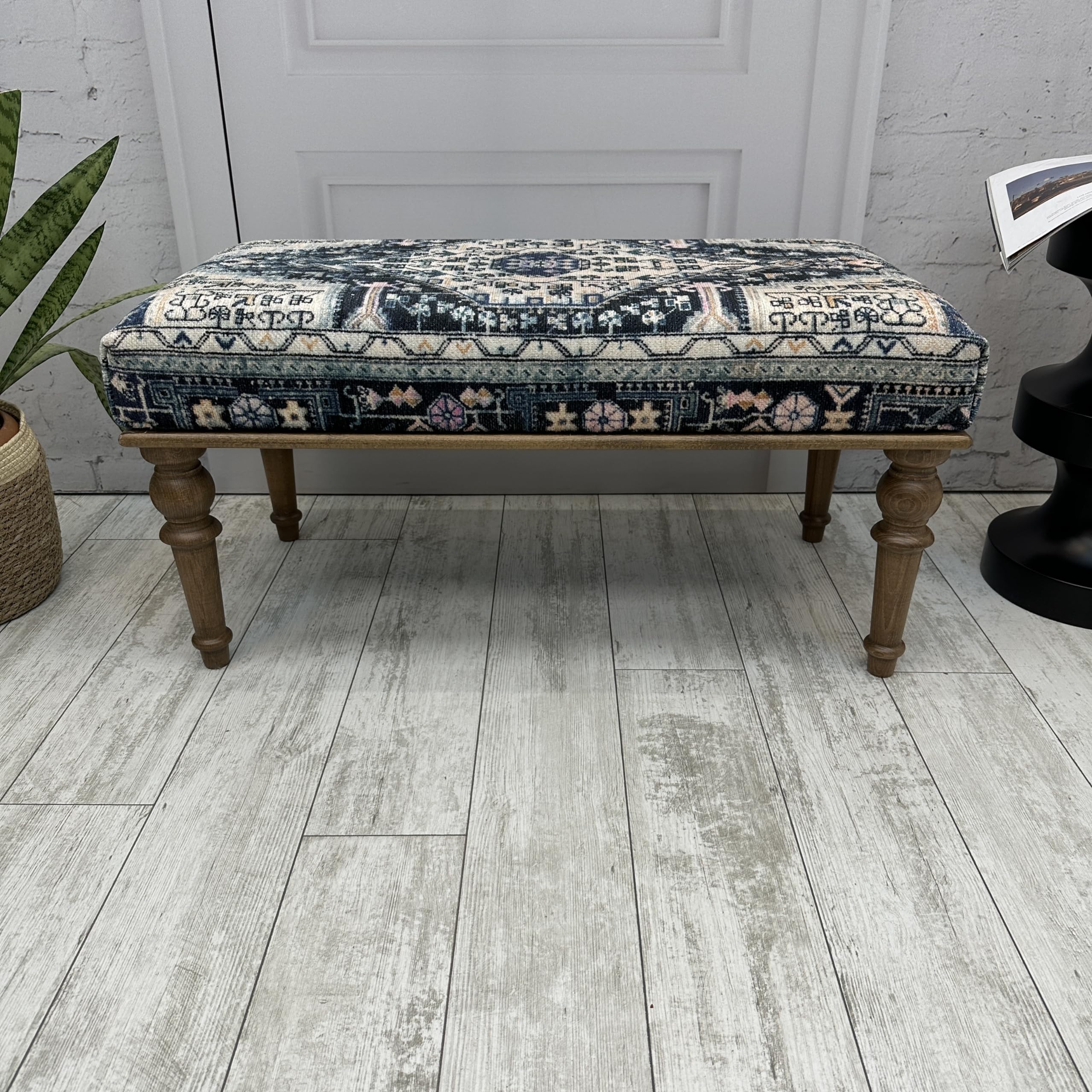 Boho Large Storage Ottoman Bench - 18x18x43