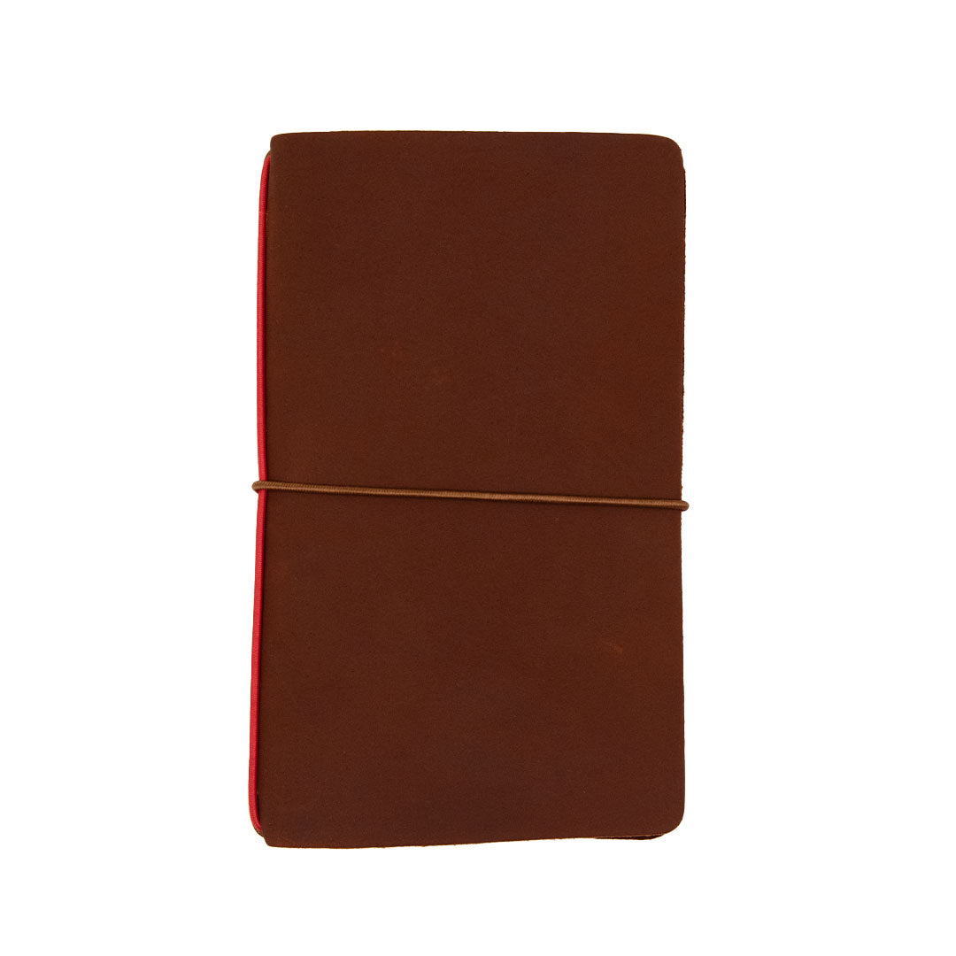 Refillable Leather Notebook with Tomoe River Paper - Ruled Endless Pocket Explorer for Journaling, Note Taking & Travel Writing