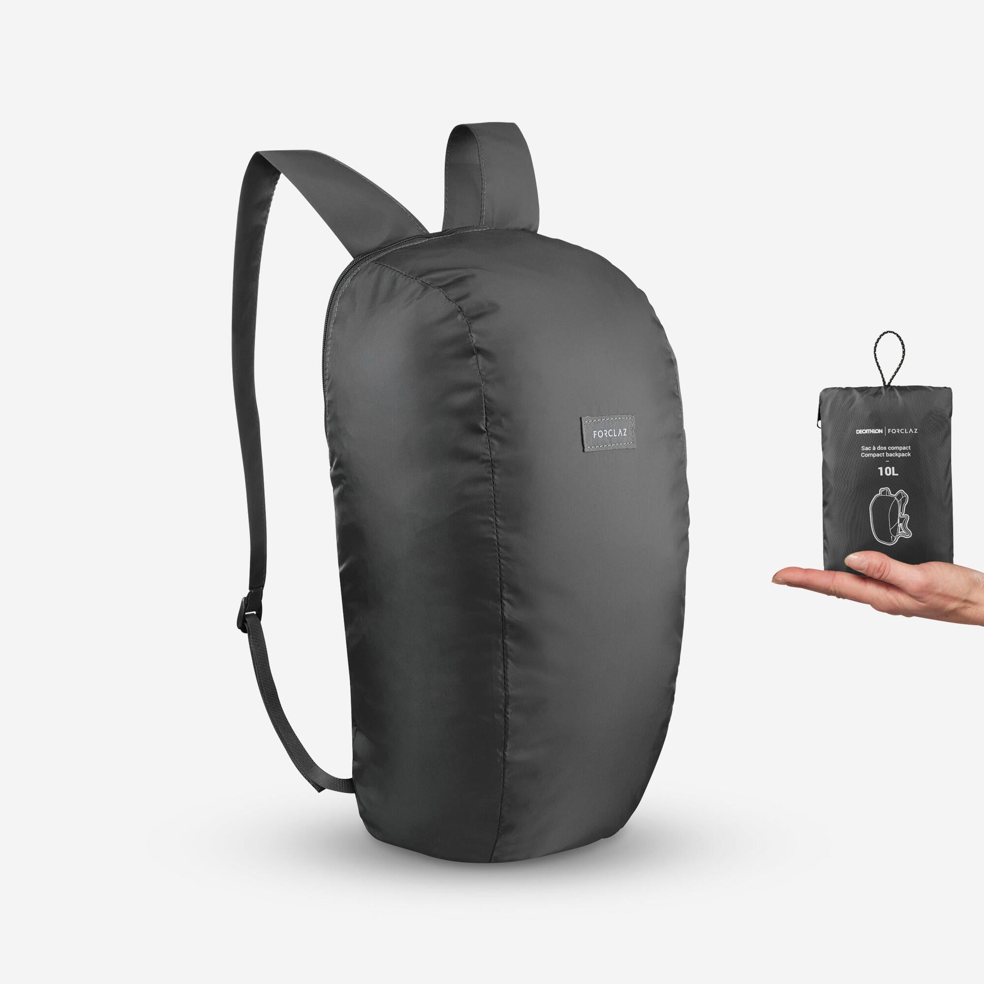 Ultra Compact 10L Hiking Backpack - Lightweight Travel Daypack for Outdoor Adventures, Camping & Daily Commute | Forclaz