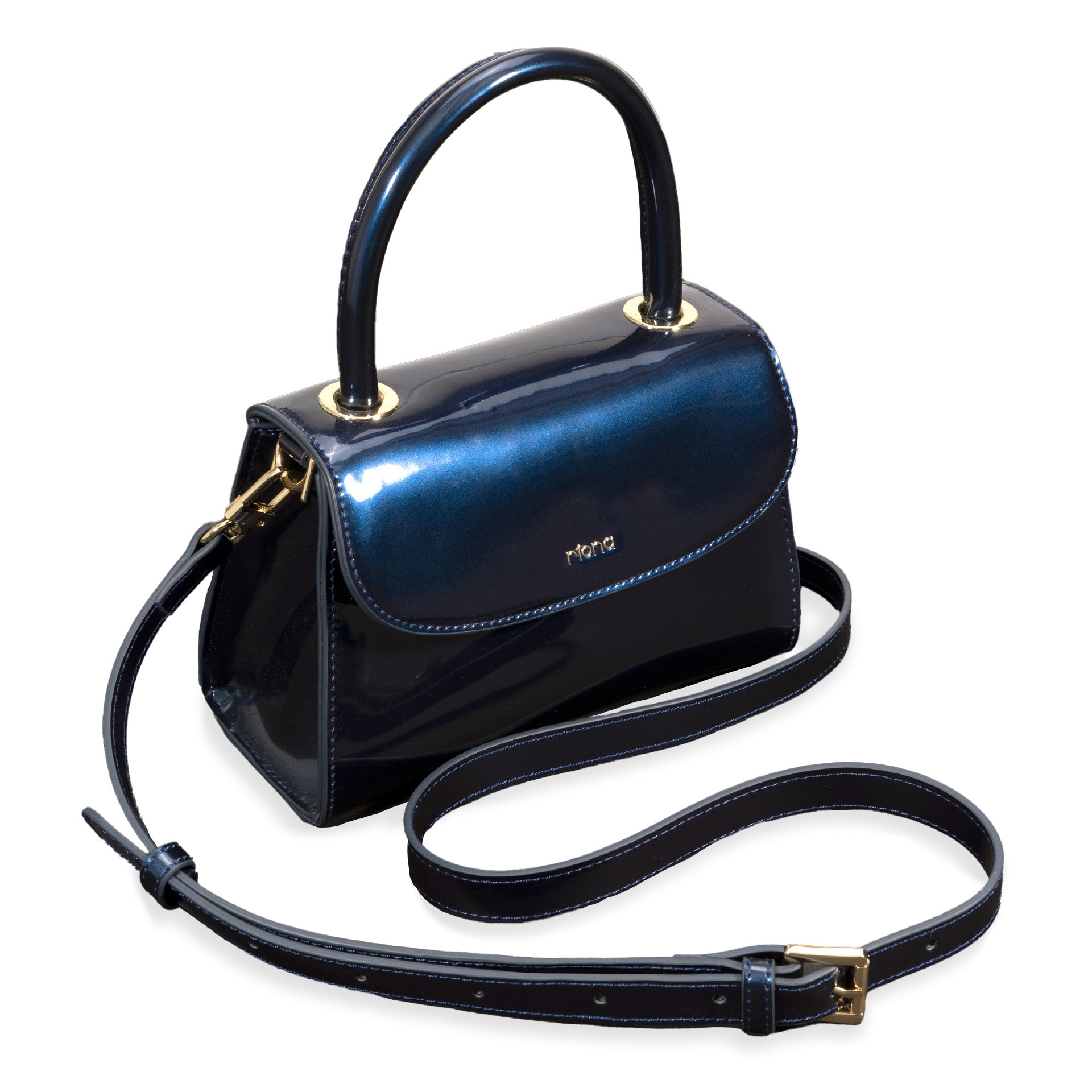 Riona Luna RFID Blocking Mini Top Handle Crossbody Bag for Women - Anti-Theft Small Purse for Travel, Shopping & Everyday Use