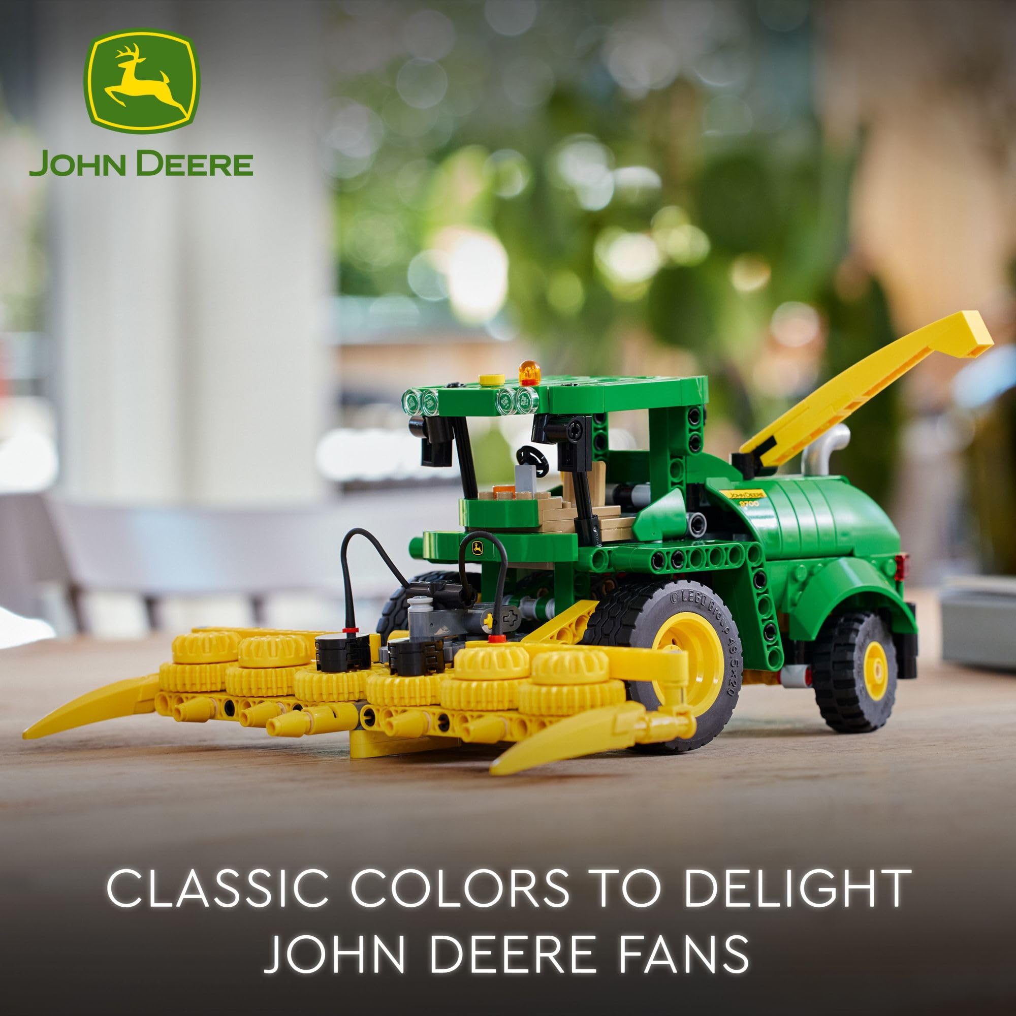 LEGO Technic John Deere 9700 Forage Harvester Tractor Toy Building Set - STEM Educational Farm Vehicle Model Kit for Kids Ages 9+ (42168) | Perfect for Creative Play, Birthday Gifts & Farm-Themed Collections