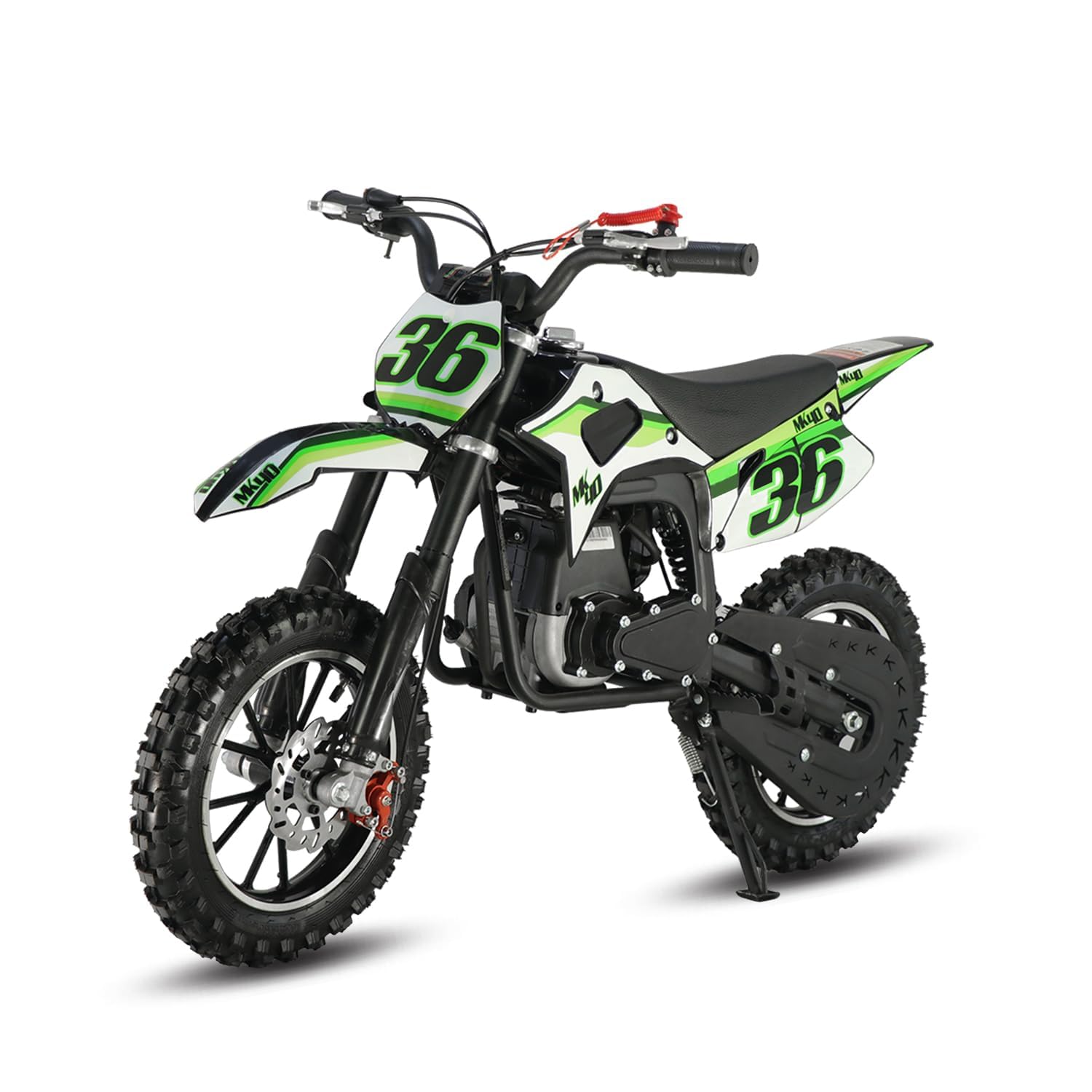 SYX MOTO 40cc Mini Dirt Bike for Kids Ages 8-12 | 4-Stroke Gas Powered Off-Road Pit Bike | 19 MPH Max Speed with Pull Start & 10'' Wheels | EPA Approved | Green | Perfect for Backyard Racing & Trail Adventures