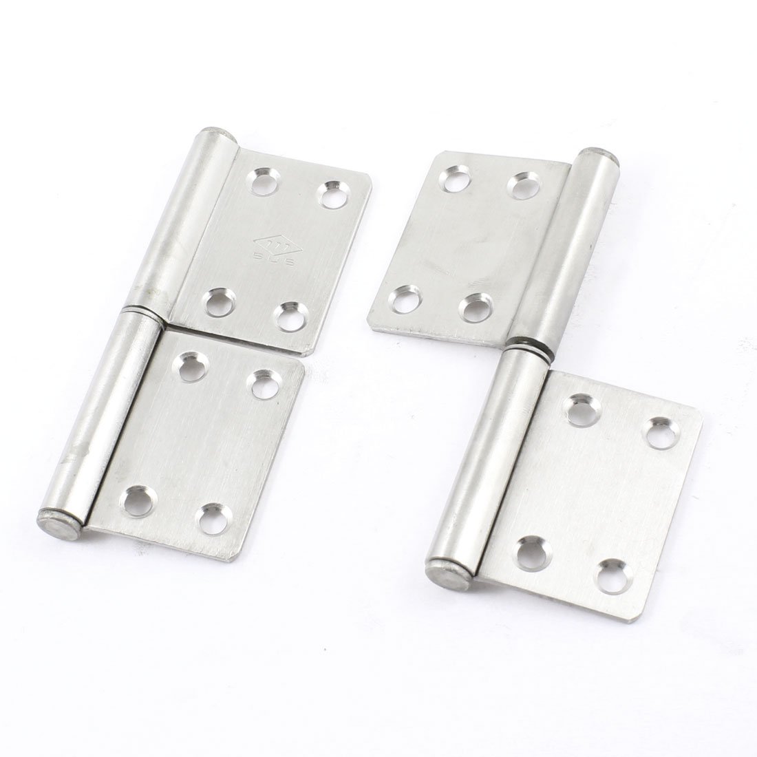 Stainless Steel Slip Joint Flag Hinges 4 Inch - 2 Pack for Cabinet Doors & Furniture - Heavy Duty Lift Off Hinge for Kitchen, Bathroom & Office Use