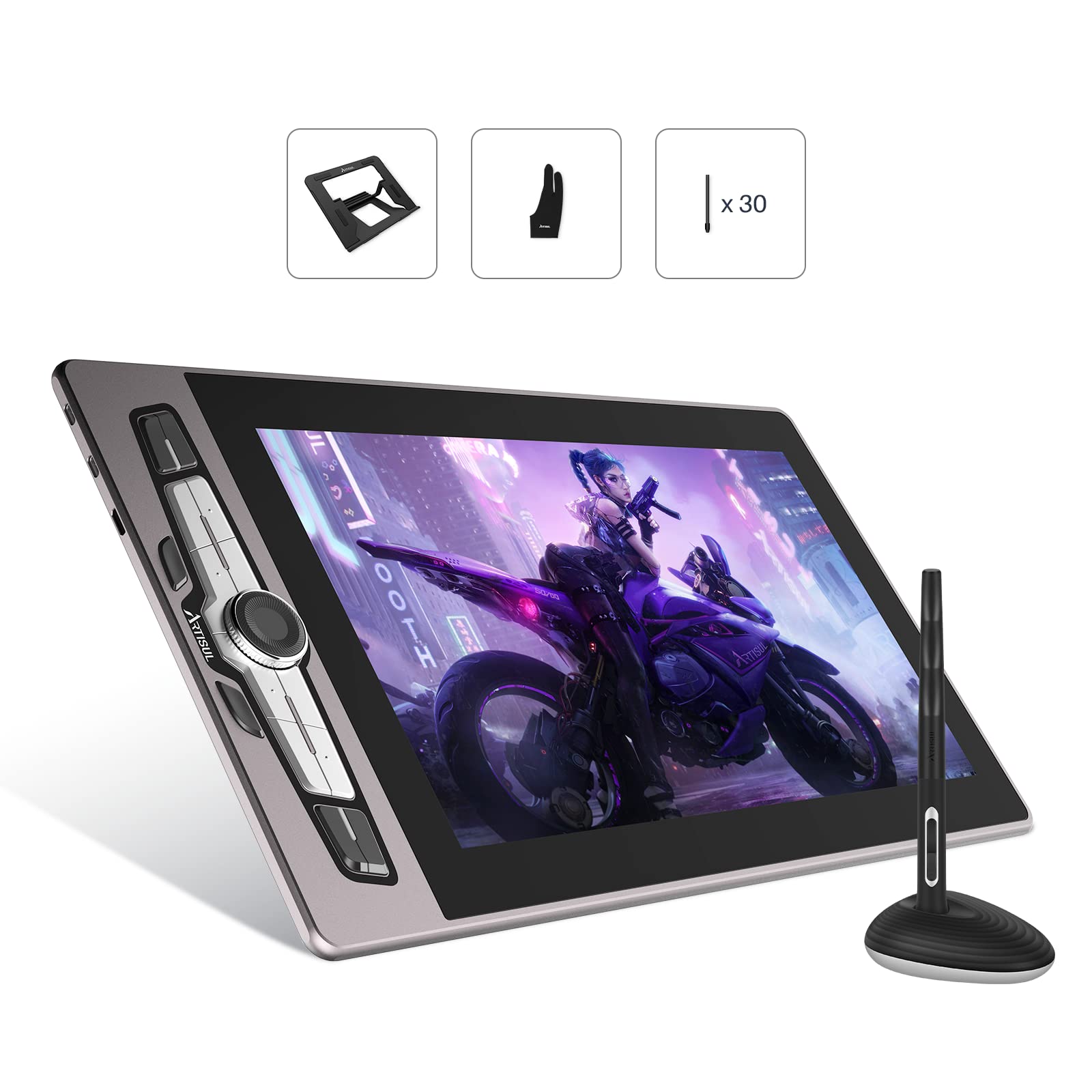 Artisul SP1603 M0610 Pro Graphics Drawing Tablet with Battery-Free Stylus - Digital Drawing Pad for Windows, Mac, Android - Perfect for Digital Art, Animation & Graphic Design