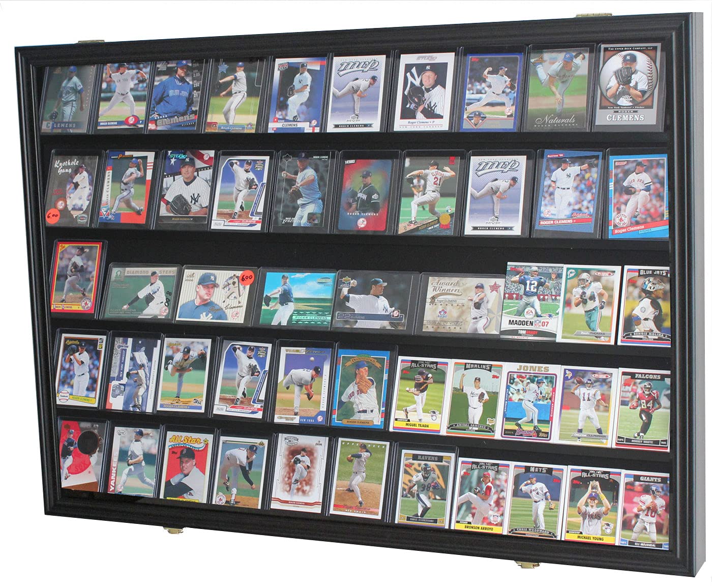 55-Sleeve Sports Card Display Case - Holds Football, Baseball, Basketball, Hockey & Comic Trading Cards - Perfect for Collectors & Card Shows - NOT for Graded Cards