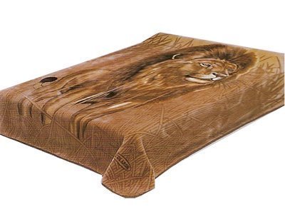 Solaron Queen Size Lion Print Korean Mink Blanket - Ultra Soft & Warm Luxury Throw for Bed, Couch, and Home Decor - Perfect for Winter, Gifts, and Cozy Nights
