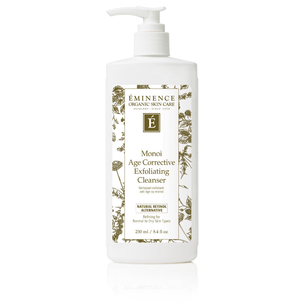 Eminence Organics Monoi Age Corrective Exfoliating Cleanser - Gentle Face Wash for Anti-Aging & Exfoliation - Perfect for Daily Skincare Routine & Mature Skin Care