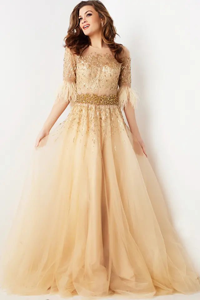 Jovani 23629 Women's Elegant Evening Dress for Prom, Party & Special Occasions - Formal Gown with Beading & Sequins