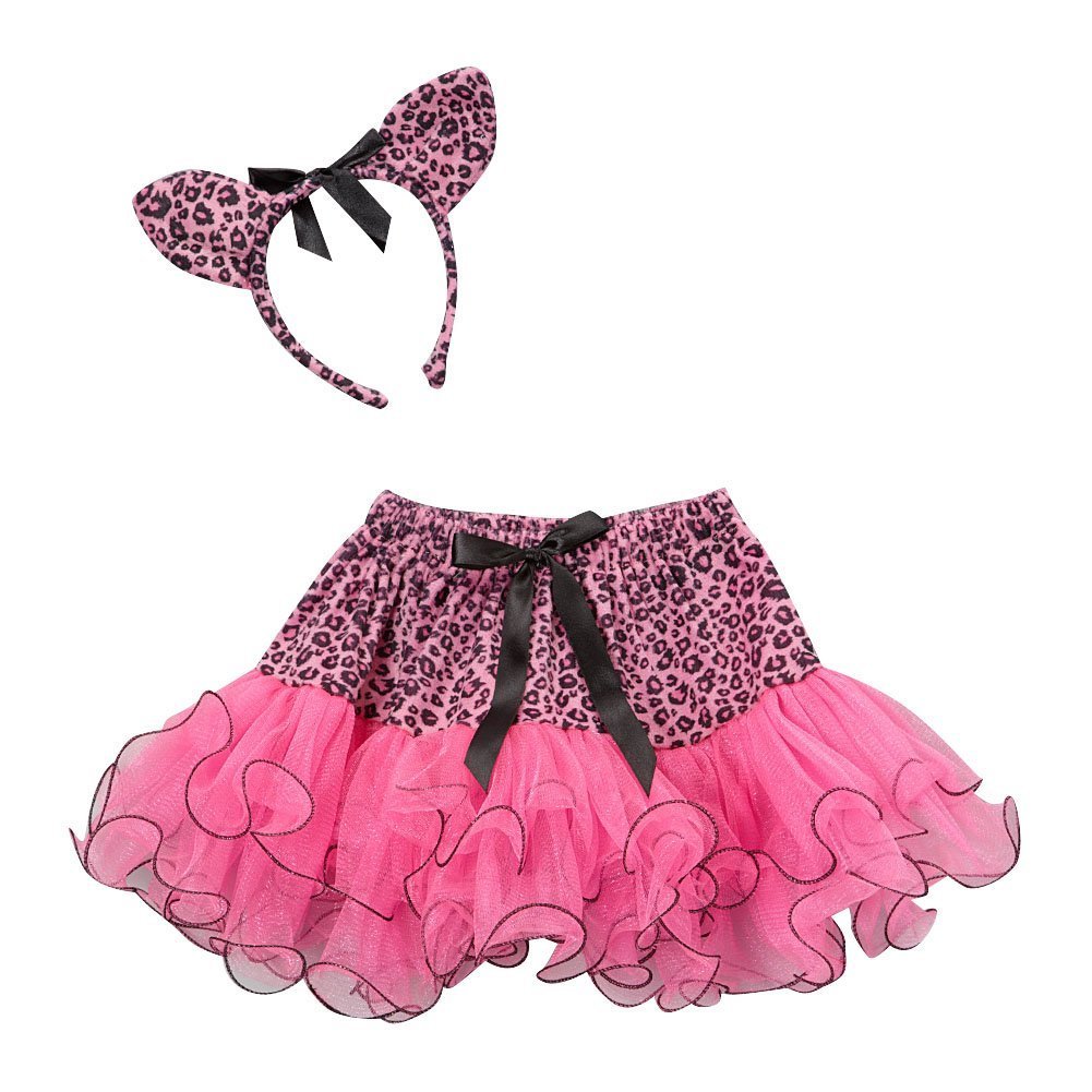Adorable Pink Cat Tutu Dress & Headband Set for Girls - Perfect for Birthday Parties, Halloween Costumes & Dance Recitals