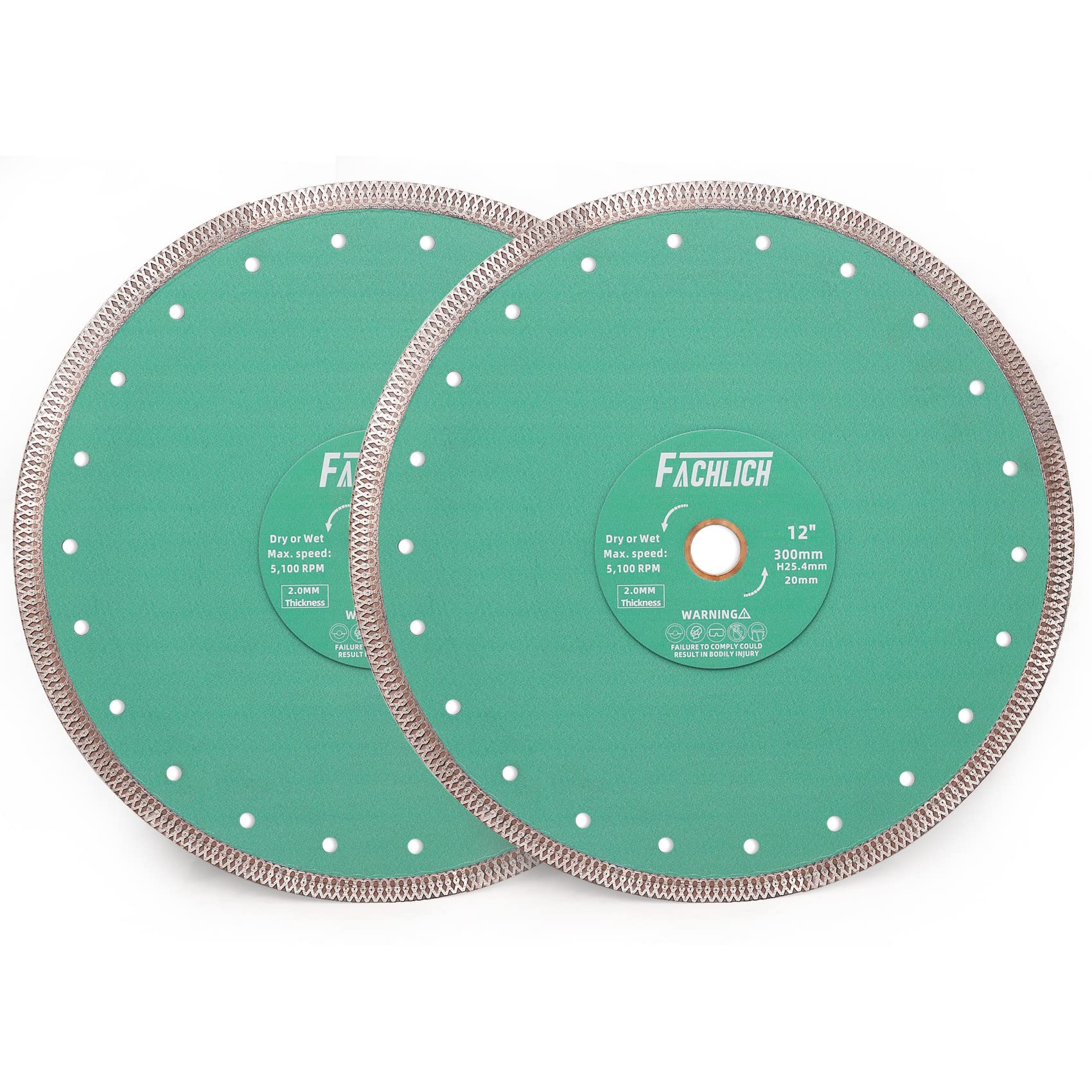 Diamond Porcelain Saw Blade - 2 Pack 12