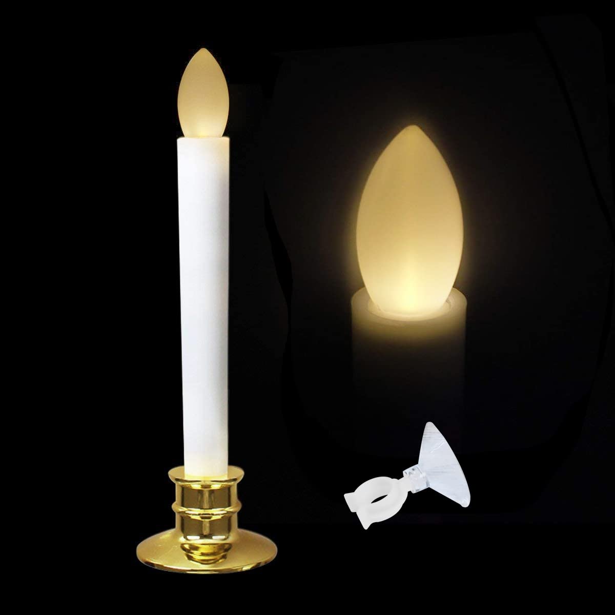 10 Pack Flameless LED Candles with Remote - Battery Operated for Christmas Decor