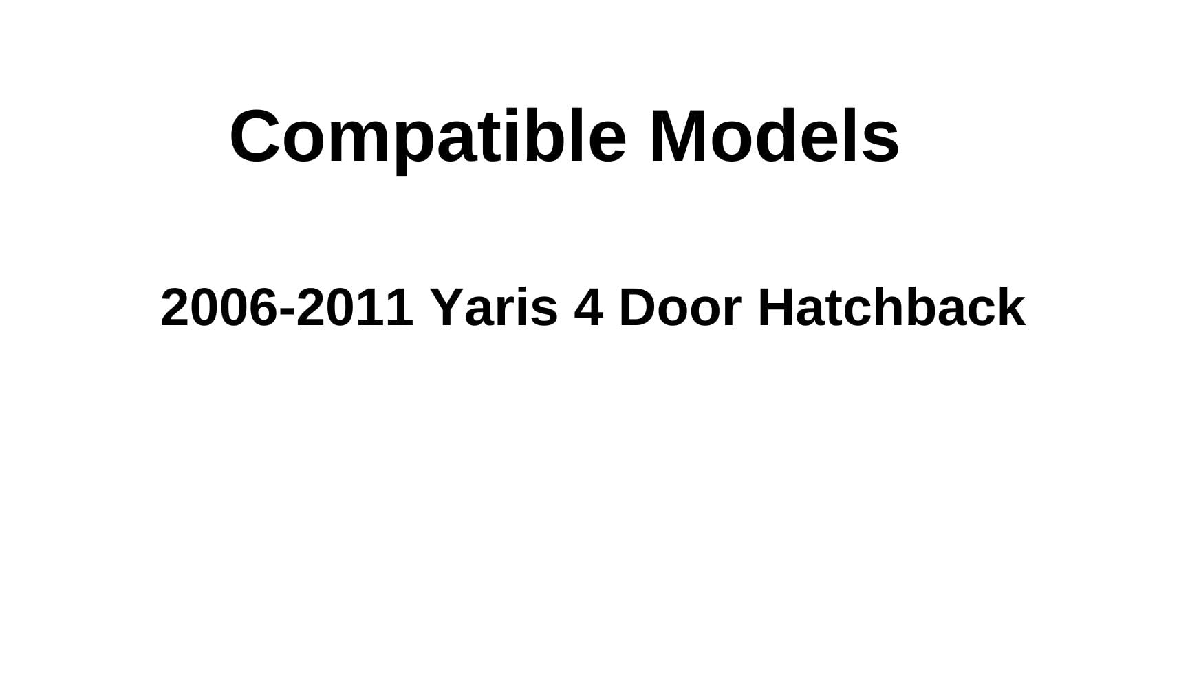 Toyota Yaris 2006-2011 Left Rear Door Window Glass Replacement - Driver Side Compatible with 4-Door Hatchback Models | Perfect for DIY Auto Repair & Window Replacement