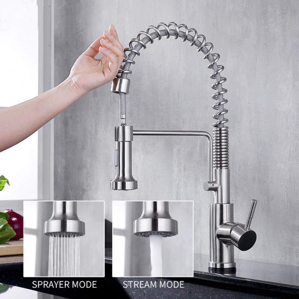 Smart Touch Sensor Kitchen Faucet with Pull-Out Spray - Brushed Nickel Finish for Modern Kitchens | Ideal for Cooking, Washing Dishes & Hands-Free Operation