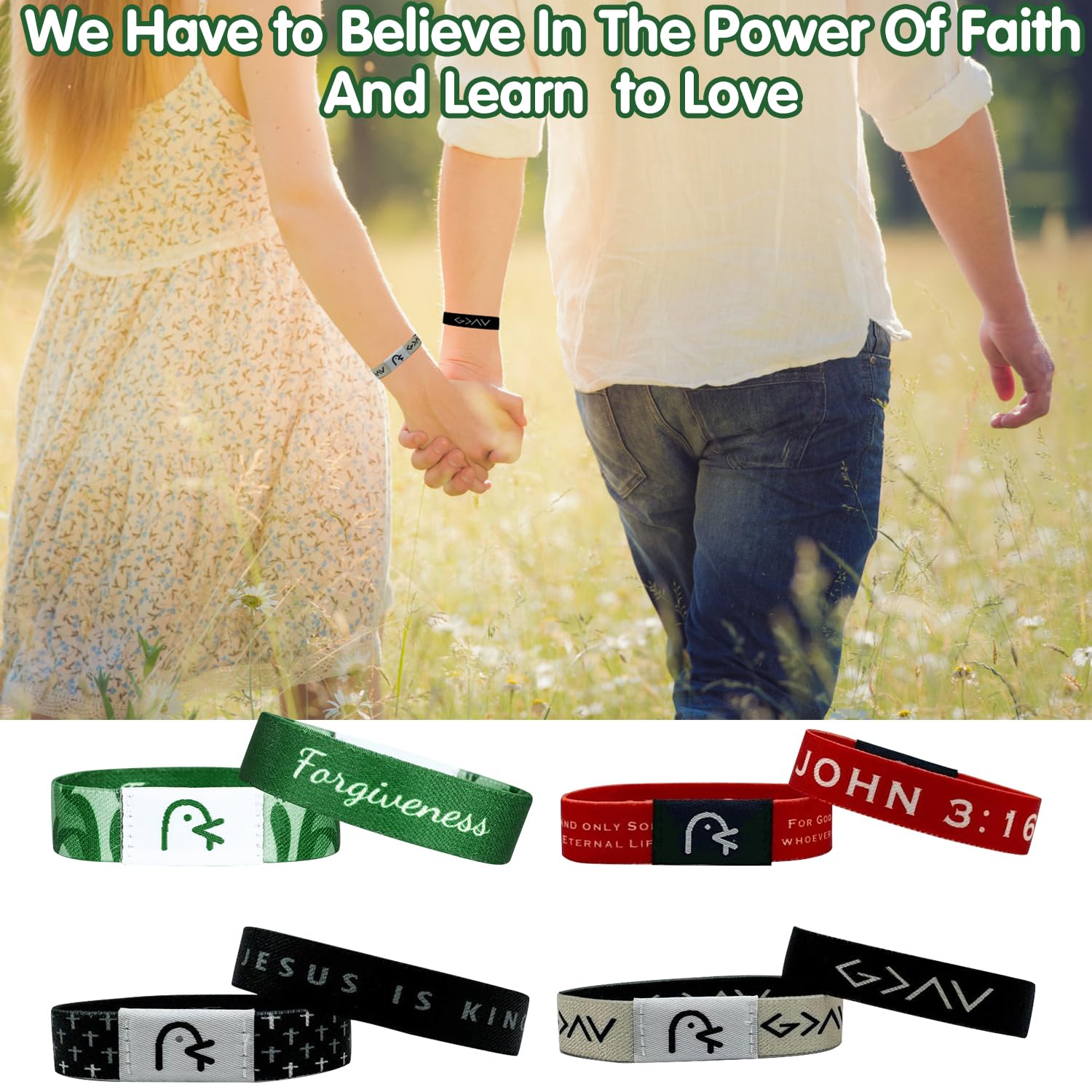 Bible Verse Bracelets with NFC - Wearable Christian Jewelry for Women, Men & Teens - Inspirational Daily Scripture Gifts - Perfect for Church, Prayer & Faith-Based Encouragement