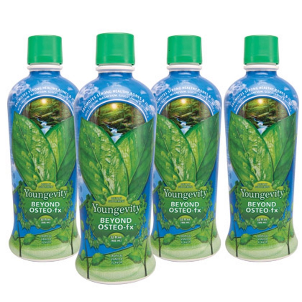 BEYOND OSTEO FX LIQUID Supplement - 32oz (946ml) Bottle - Pack of 4 - Joint & Bone Health Support - Ideal for Athletes, Seniors & Active Lifestyles
