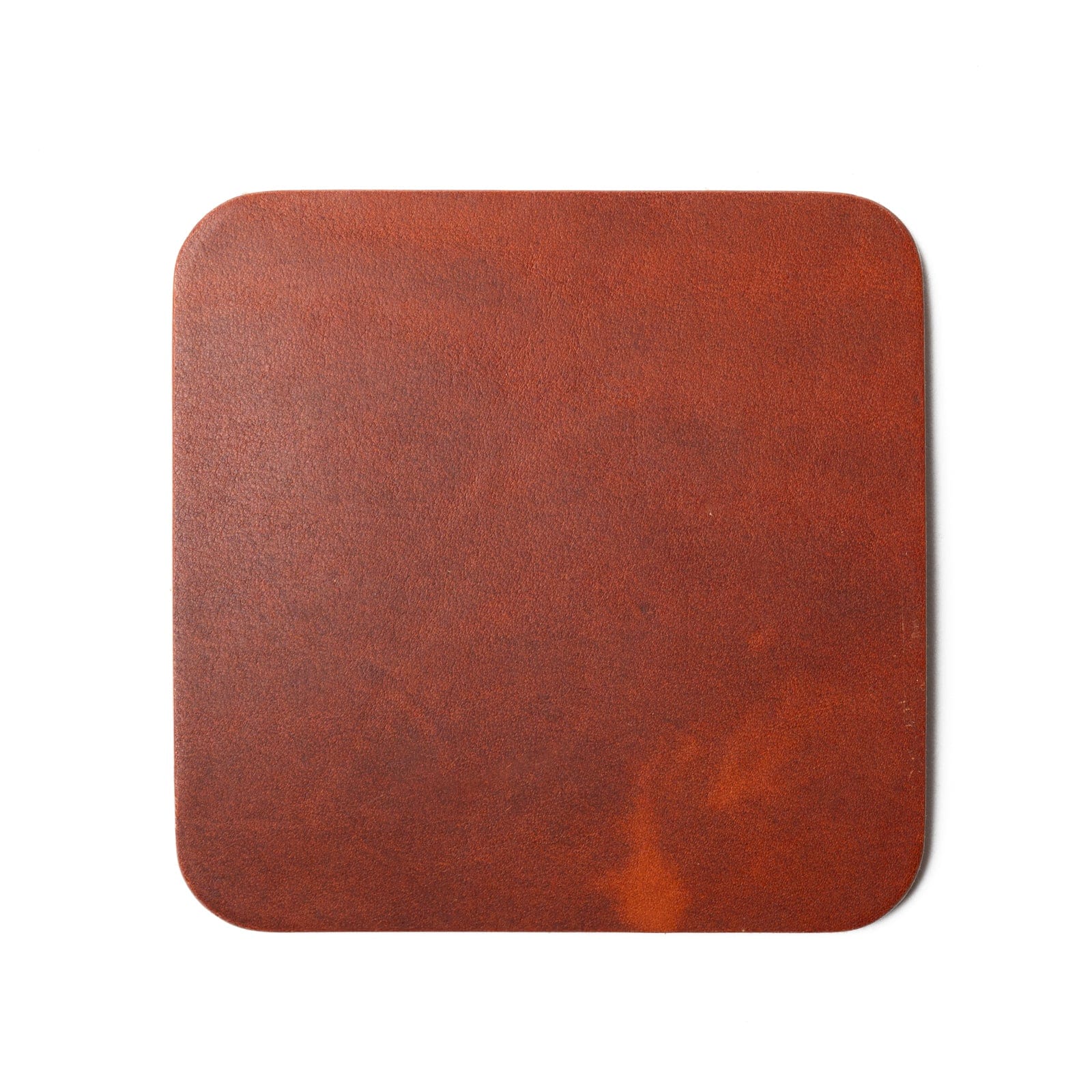 Premium 4-Pack Genuine Leather Coasters - Square Blank Design for Drinks & Glasses - Perfect for Home, Office, and Bar Use