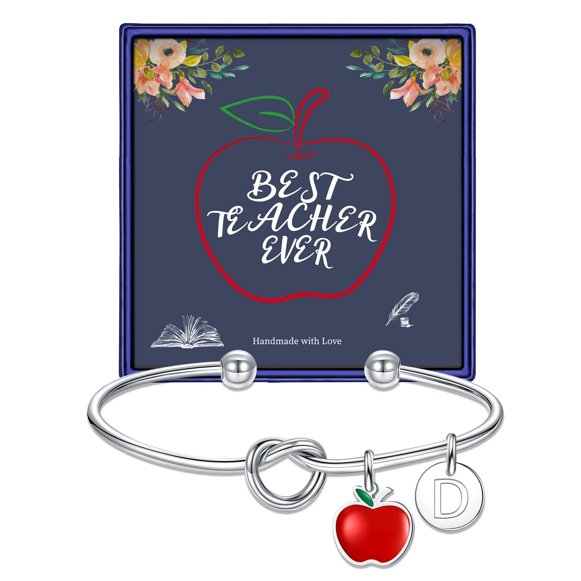 Teacher Bracelet Gift for Women & Men - Math Music Science Dance - Perfect for End of Year, Christmas & Valentine's Day