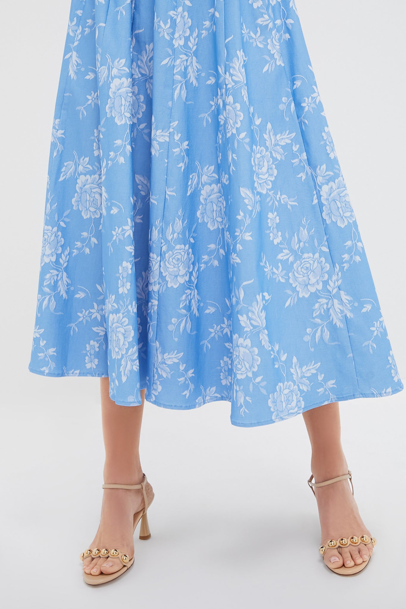 Blue Rose Wells Dress - Elegant Floral Summer Dress for Women | Perfect for Weddings, Parties & Casual Outings