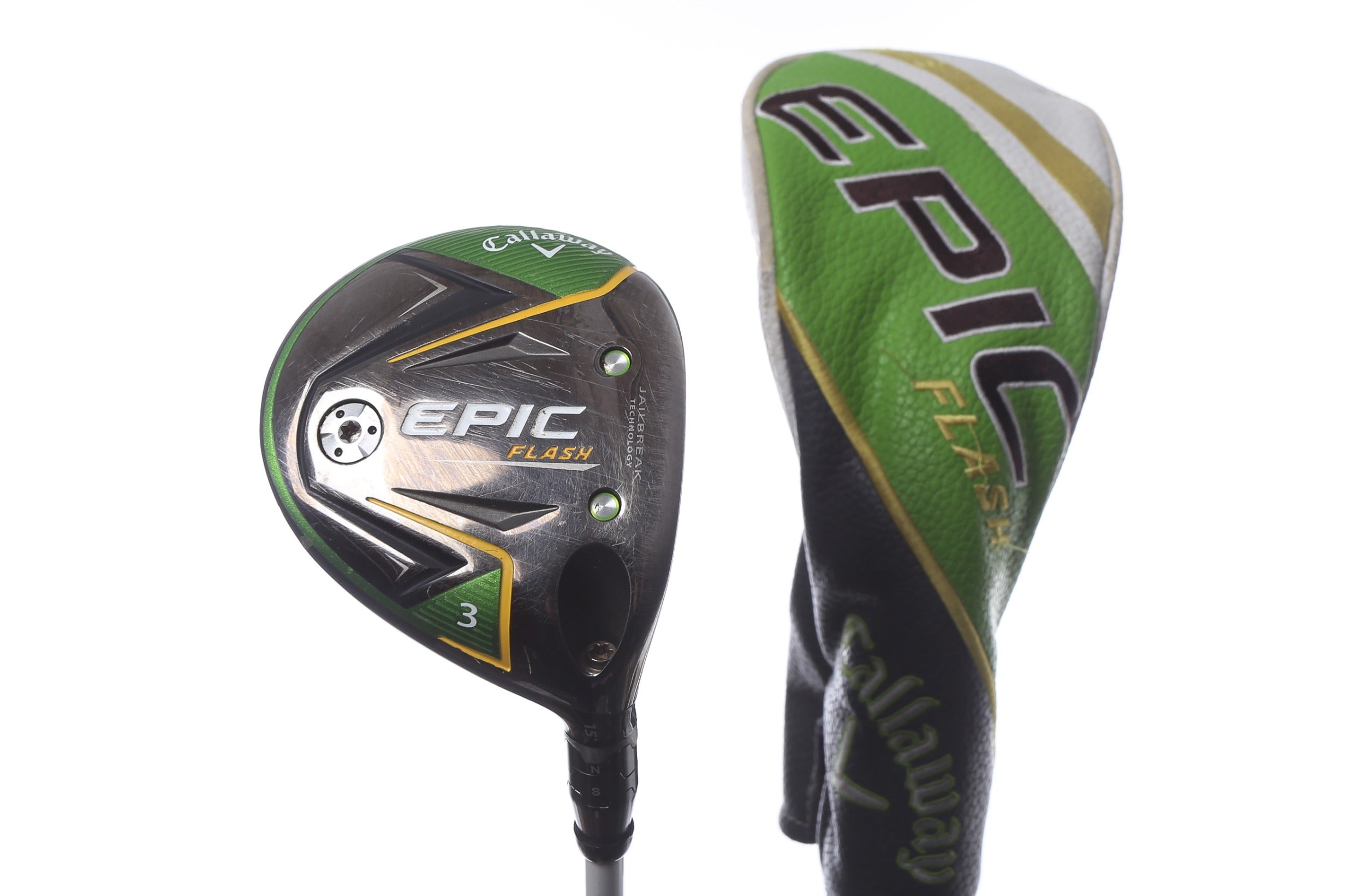 Used Callaway Epic Flash 3 Wood Right Handed 15° Stiff Flex Golf Club - Perfect for Long Fairway Shots & Improving Your Golf Game