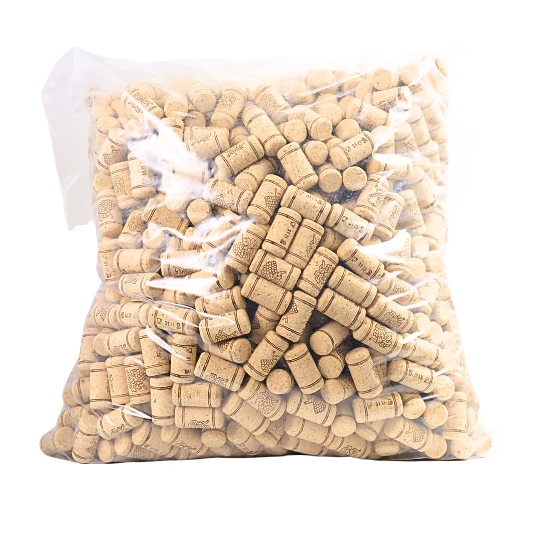Premium #9 Straight Wine Corks - 1000 Pack | 15/16