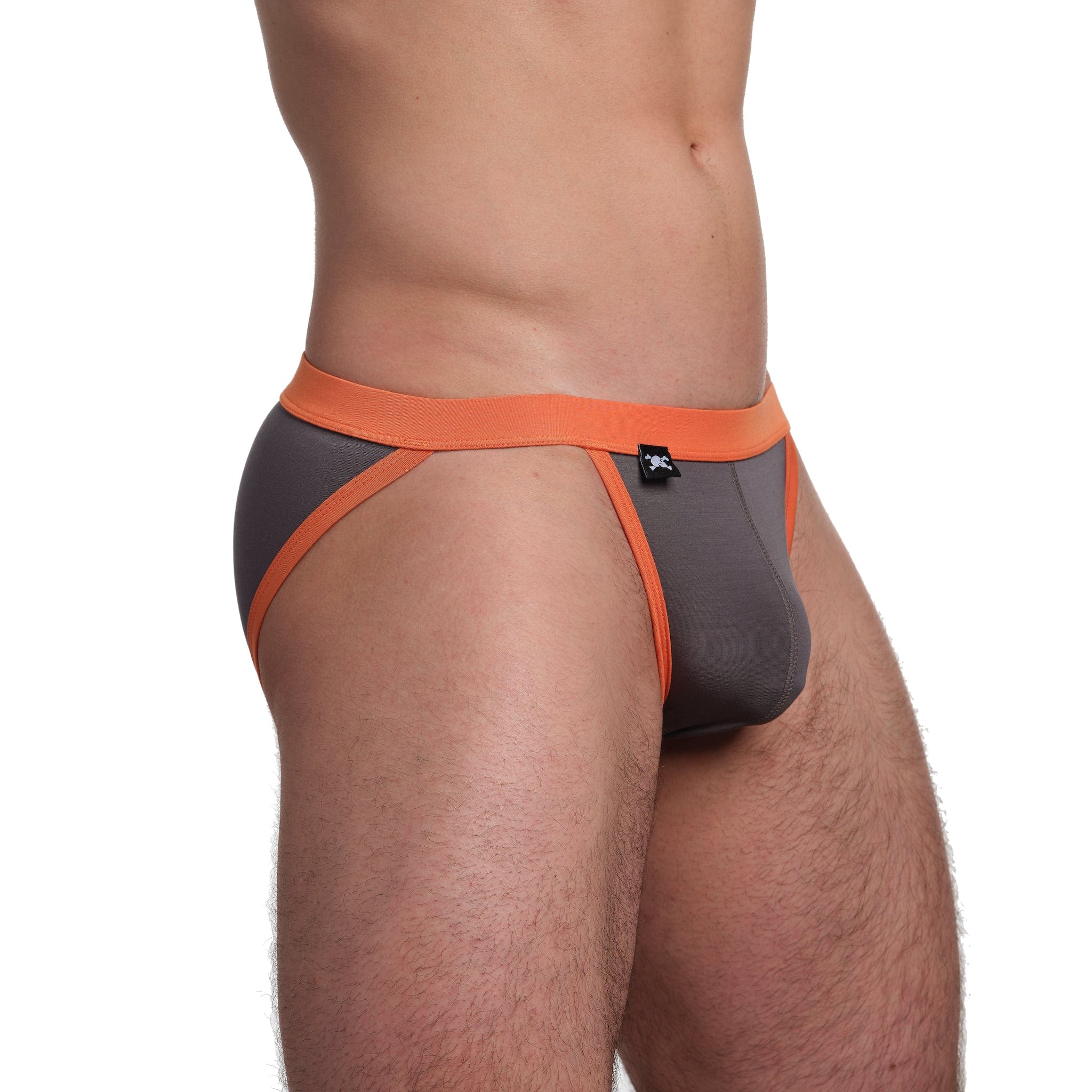 Just The Bones Cloud Sport Brief Grey - Comfortable Men's Underwear for Running, Gym & Everyday Wear