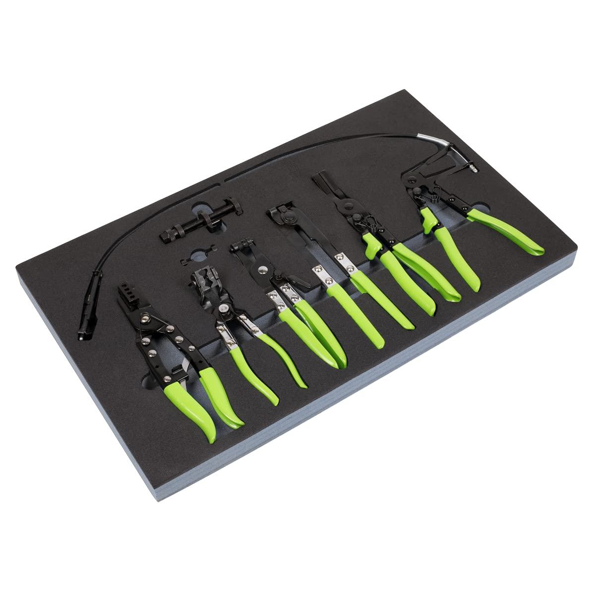 Sealey VS2662 7-Piece Hose Clip Removal Tool Set - Professional Automotive Repair Kit for Clamps & Hoses - Ideal for Mechanics, DIY Car Maintenance & Engine Work