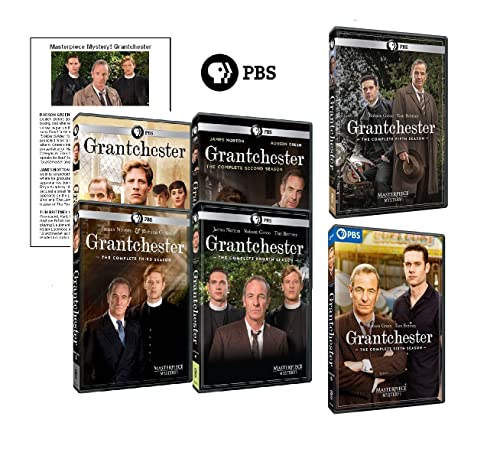 Grantchester: Complete Series 1-6 DVD Box Set with Exclusive Cast Guide – British Mystery Drama for Crime Show Lovers & Weekend Bingewatching