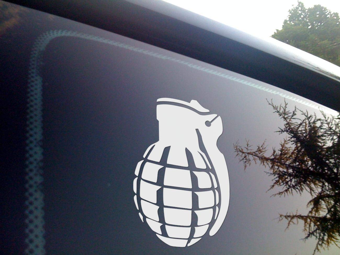 Hand Grenade Decal Sticker - Waterproof Vinyl for Car Windows, Yeti Tumblers, Ammo Cans, Laptops & More | Military Style Decor for Home, Office & Outdoor Gear