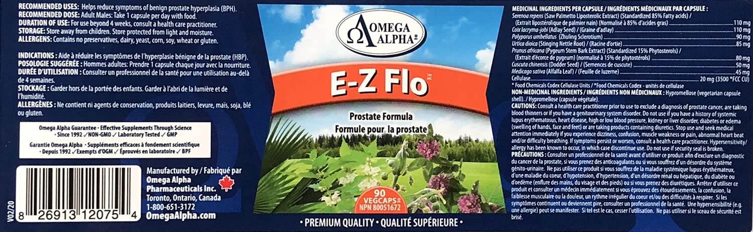 E-Z Flo™ Saw Palmetto Seed Extract - Natural Prostate Support Supplement - 90 Vegan Capsules for Men's Urinary & Bladder Health - Supports BPH Relief & Healthy Urinary Flow - Perfect for Daily Wellness Routine & Prostate Care
