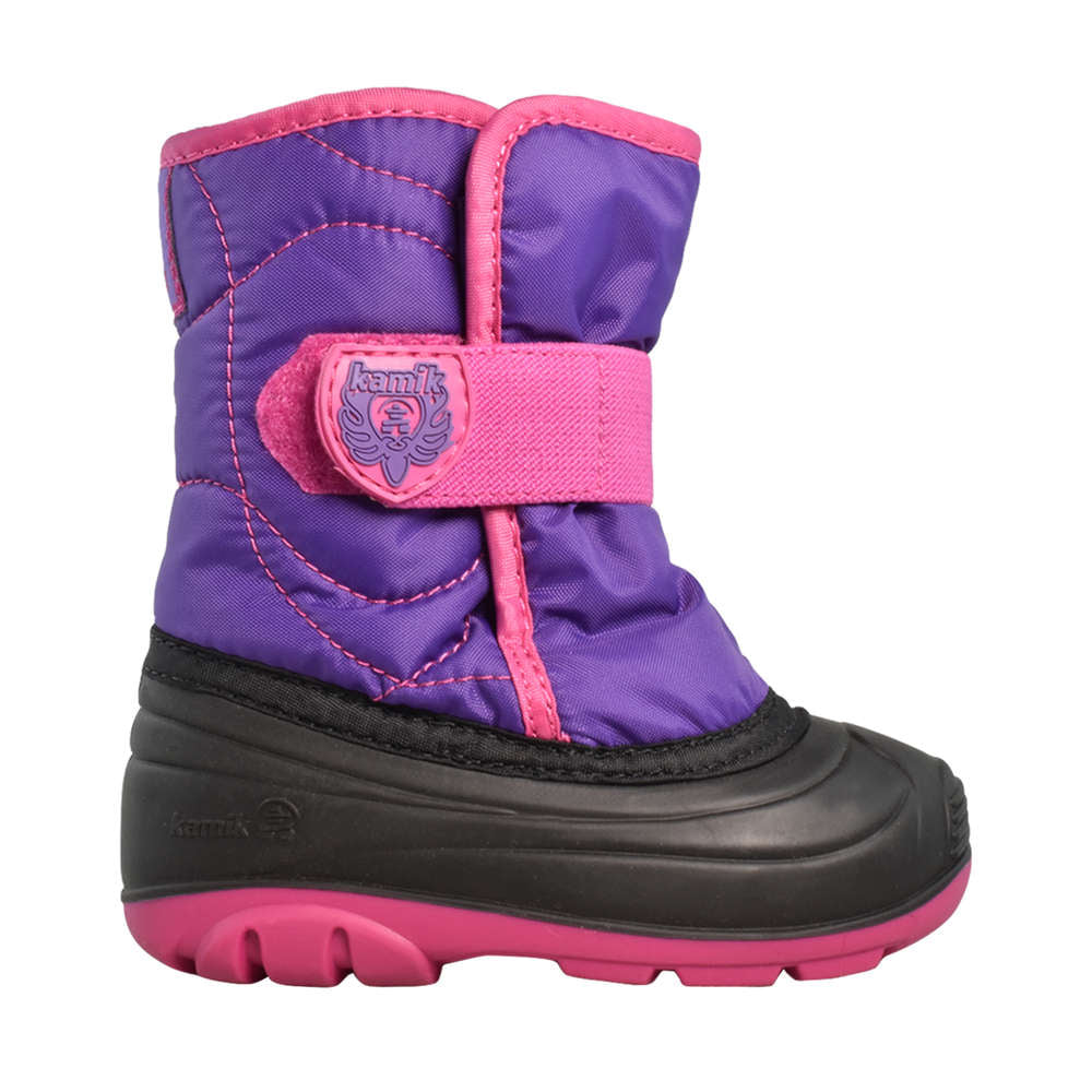 Kamik Purple Magenta Snowbug 3 Toddler Winter Boots - Waterproof Snow Boots for Kids, Girls & Boys - Perfect for Snow Play, Sledding & Cold Weather Outdoor Activities