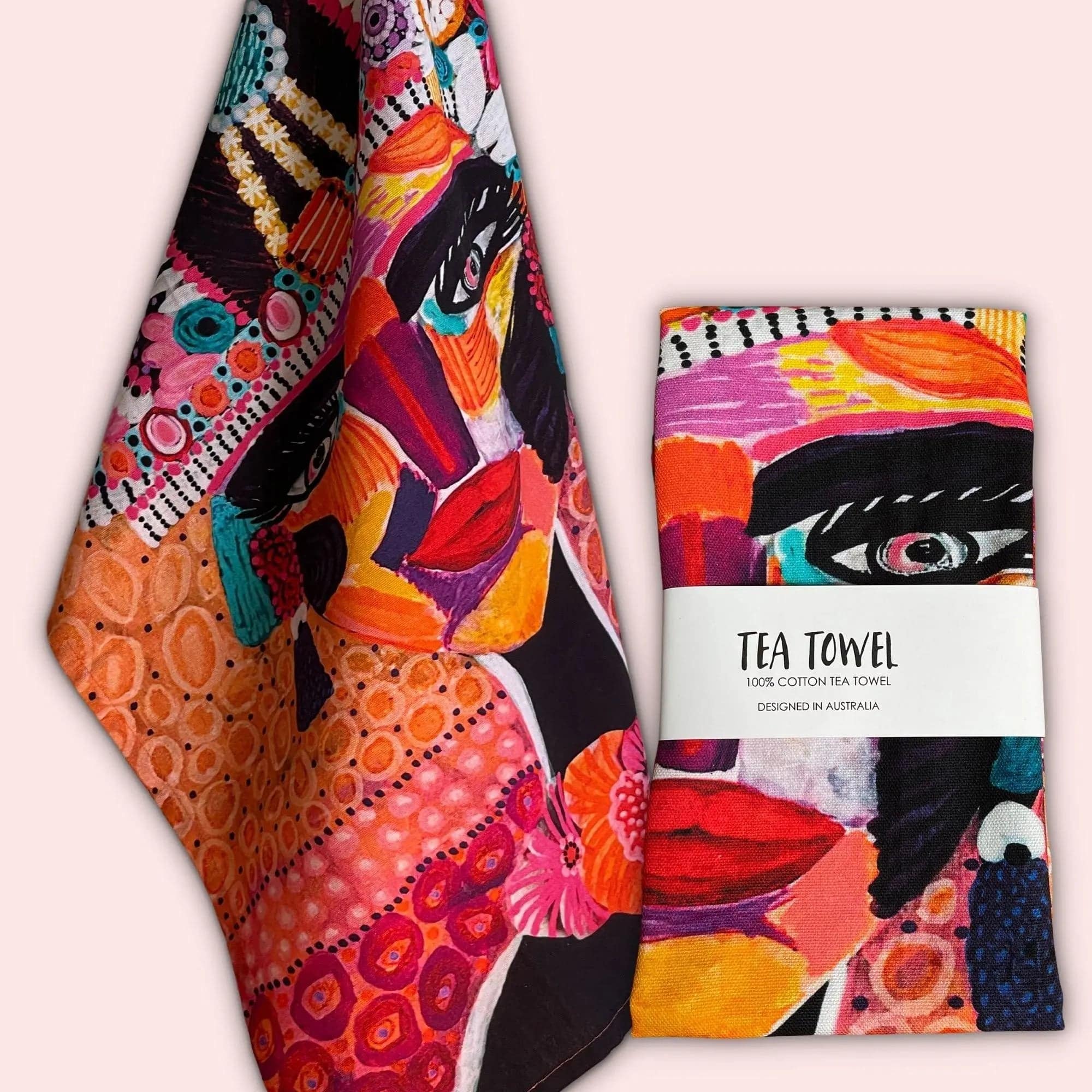 Premium Empress Designer Tea Towel Set - 100% Cotton Kitchen Towels for Drying Dishes & Decor - Elegant Hand Towels for Tea Parties, Bridal Showers & Home Decor