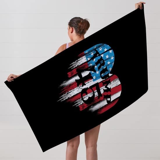 Trump America Large Beach Towel - Soft, Absorbent & Unique Patriotic Design | Perfect for Pool, Beach, Picnics & Outdoor Activities