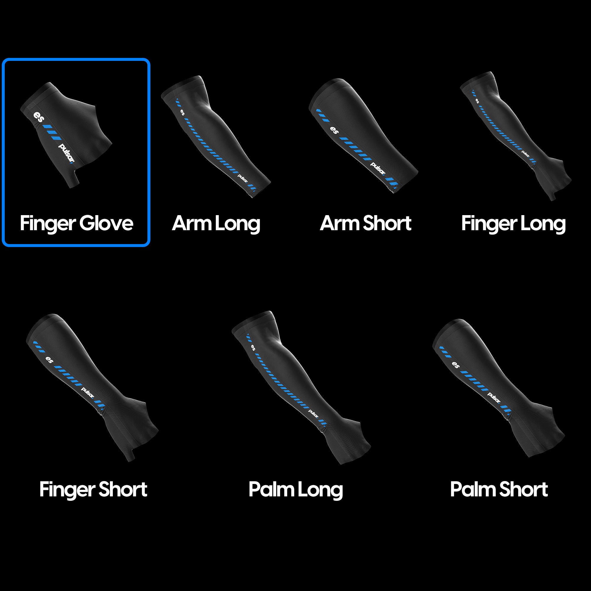 Pulsar eS Arm Sleeve - Fingerless Glove for Gaming, Sports & Outdoor Activities - Breathable Compression Sleeve for Enhanced Performance & Comfort
