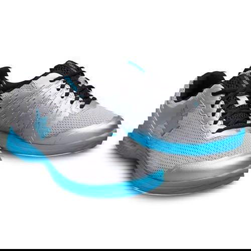 Brunswick Men's Fuze Bowling Shoes - Silver/Sky Blue | Comfortable & Durable for League Play & Casual Bowling | Perfect for Bowling Enthusiasts & Professionals
