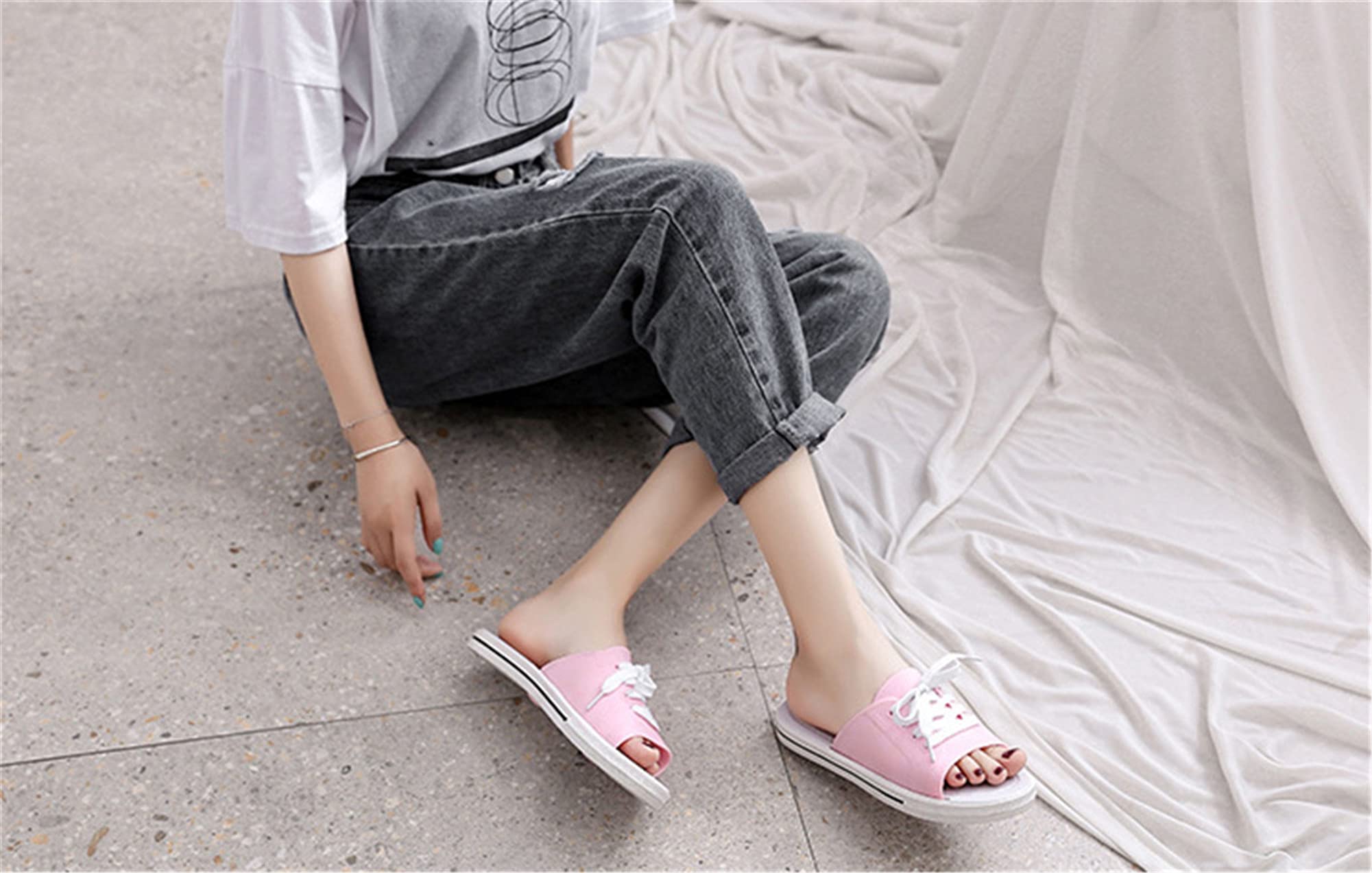 LANFIRE Comfortable Slippers for Women and Men - Soft Bathroom Slides, Non-Slip House Sandals for Indoor and Outdoor Use - Perfect for Home, Spa, and Beach Wear
