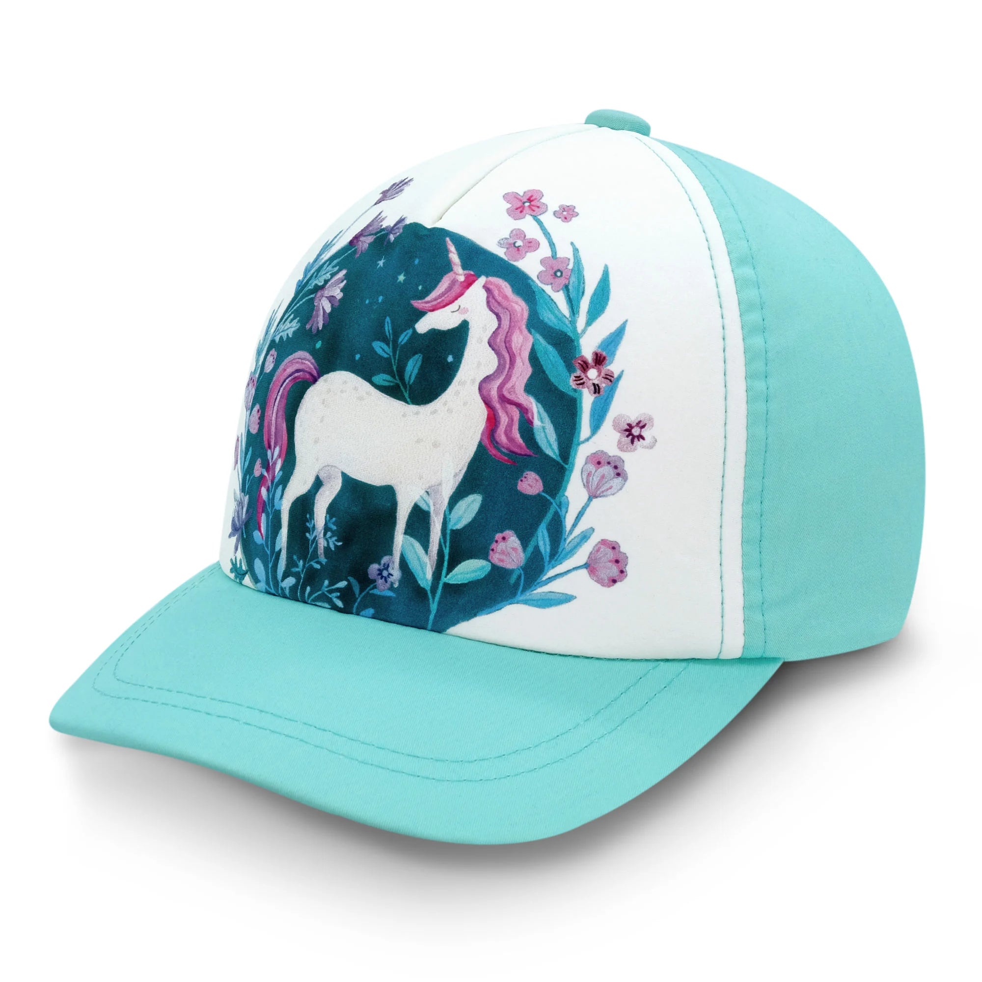 Jan & Jul Unicorn Five Panel UV Protection Baseball Cap for Kids - Sun Hat for Outdoor Play, Beach, and Summer Activities