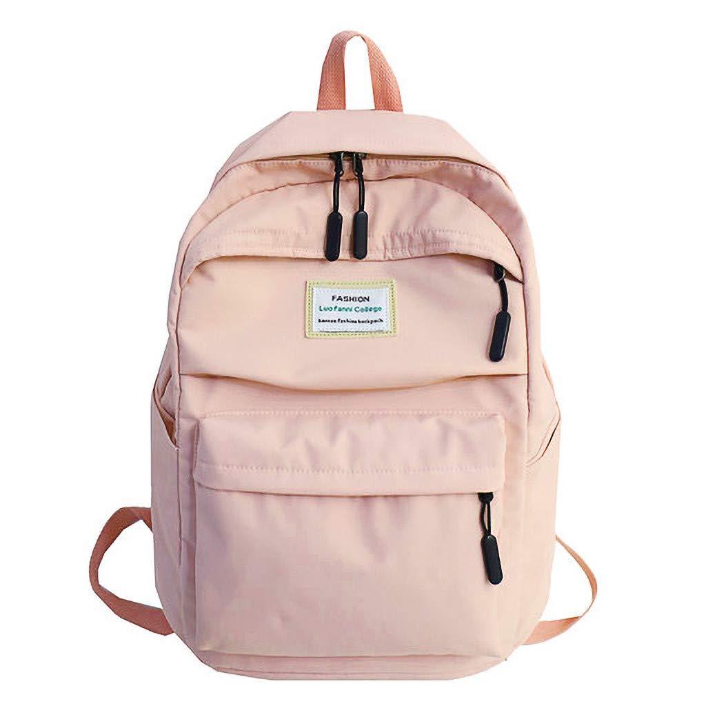 Classic Solid Color School Backpack - Lightweight College Bookbag for Students, Travel & Everyday Use | Durable Rucksack for School, Work & Outdoor Activities