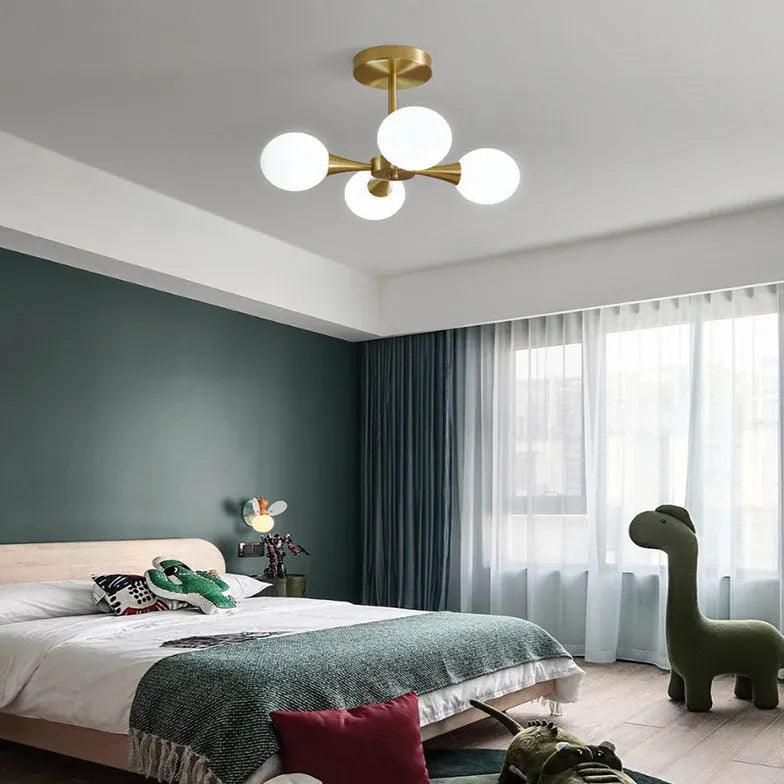 Elegant Spherical Gold Metal Chandelier for Dining Room - Perfect for Modern & Classic Home Decor, Wedding Venues, Restaurants