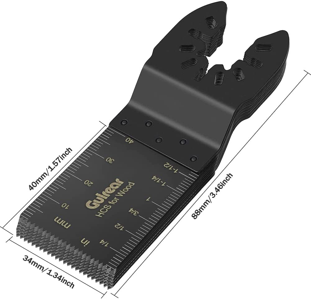 60-Piece Universal Oscillating Tool Blades Set - Compatible with Dewalt, Fein & More - Multi-Tool Saw Blades for Wood, Metal & Plastic Cutting - Perfect for Woodworking, DIY Projects & Home Renovation - Ideal for Cutting, Sanding & Grinding Tasks
