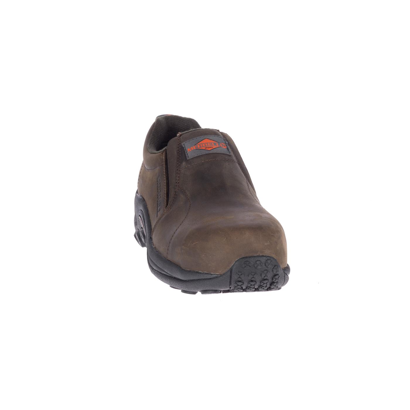 Jungle Moc LTR Men's Composite Toe Work Boots - Espresso Brown - Slip Resistant & Comfortable for Construction, Warehouse & Outdoor Work