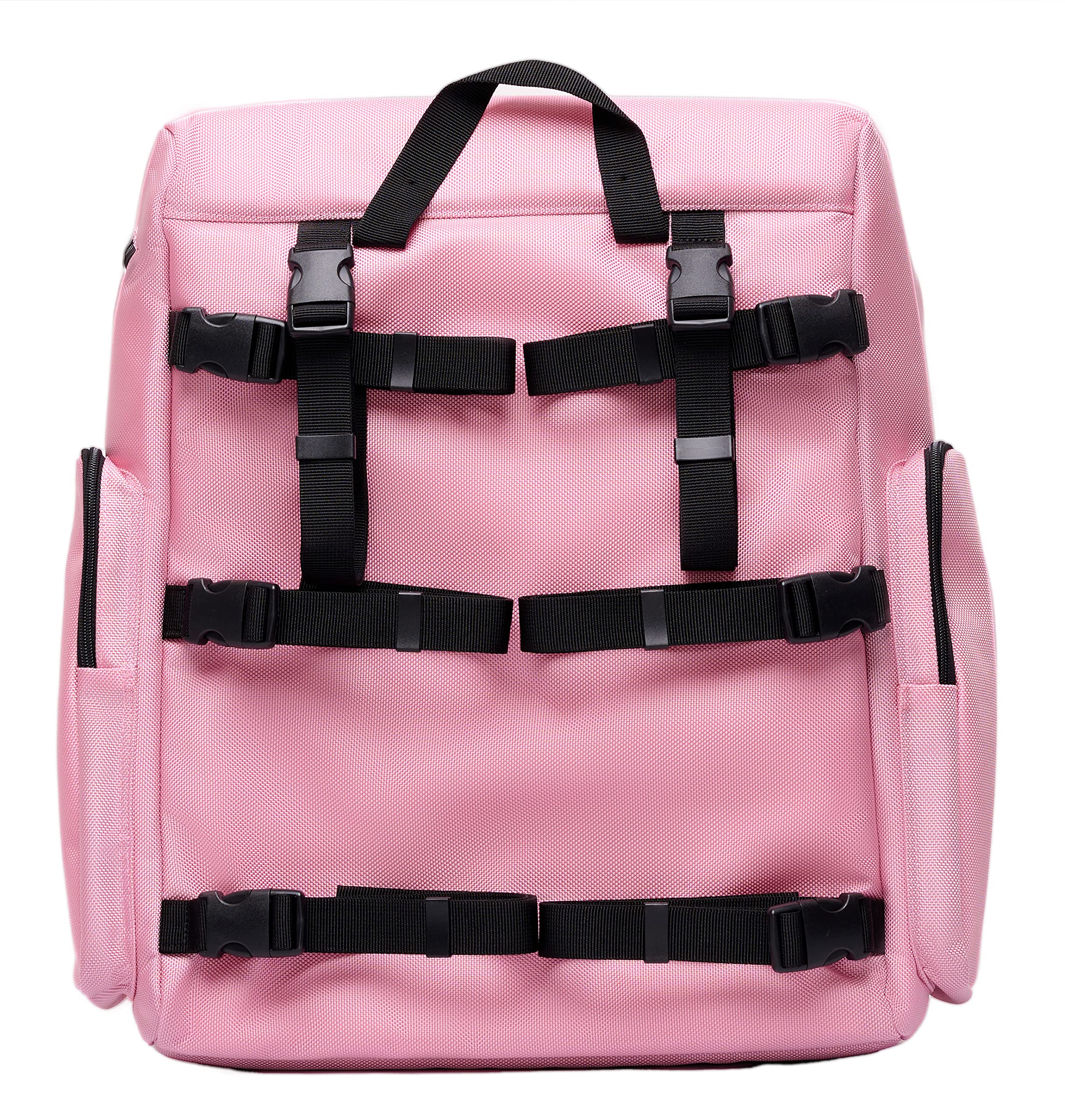 30L EZ-Access Wheelchair Bag for Back of Chair - Breathable & Respirator-Compatible Storage Organizer - Rose Pink with Gray Lining - Perfect for Mobility Scooters & Electric Wheelchairs (Ideal for Daily Commute, Travel, and Medical Appointments)