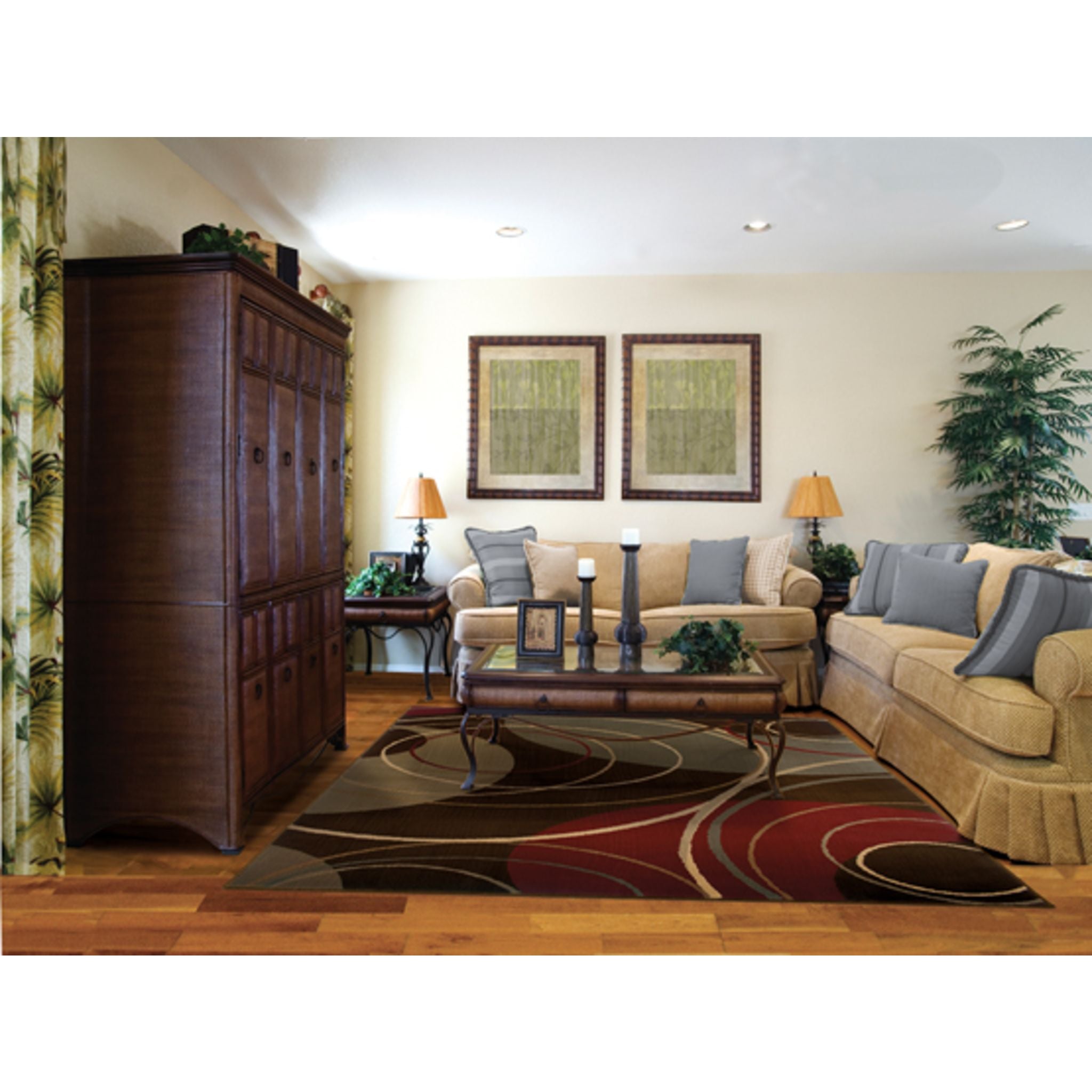 Amelia Area Rug 5'x8' - Soft Modern Boho Rug for Living Room, Bedroom & Dining Room - Non-Slip Comfortable Home Decor